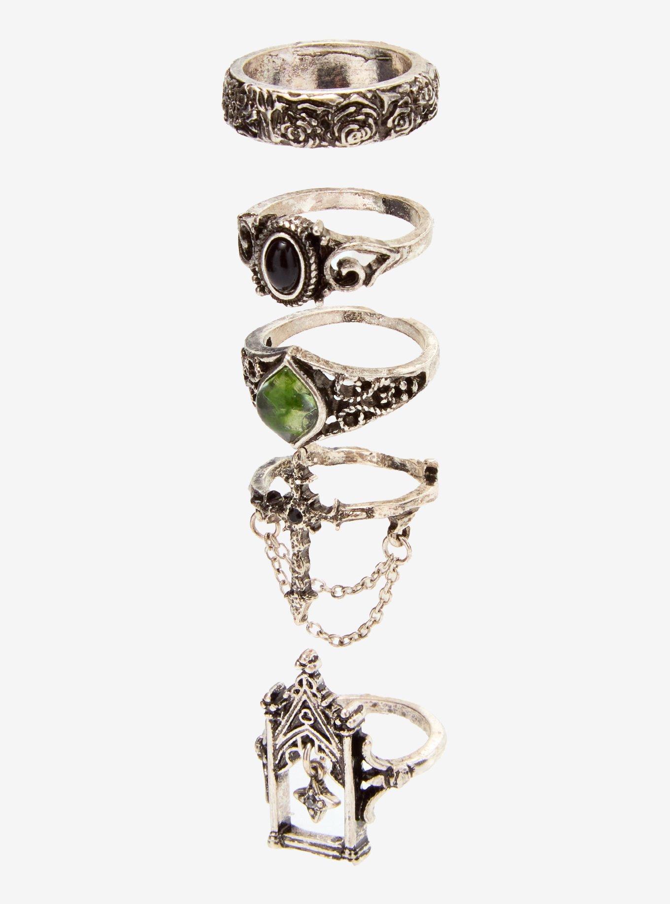 Thorn & Fable Grunge Castle Ring Set, , alternate