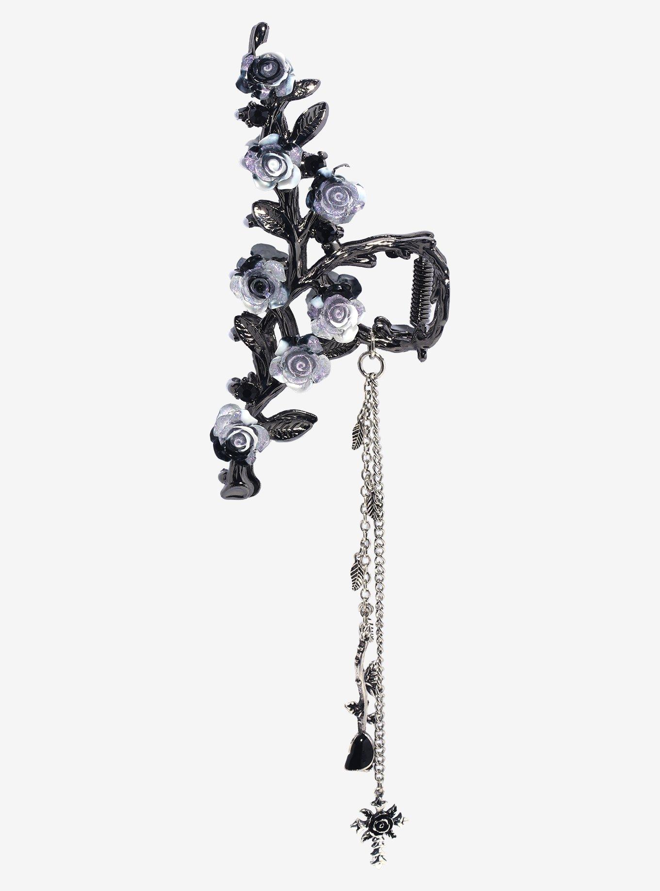 Thorn & Fable Rose Chains Claw Hair Clip, , alternate