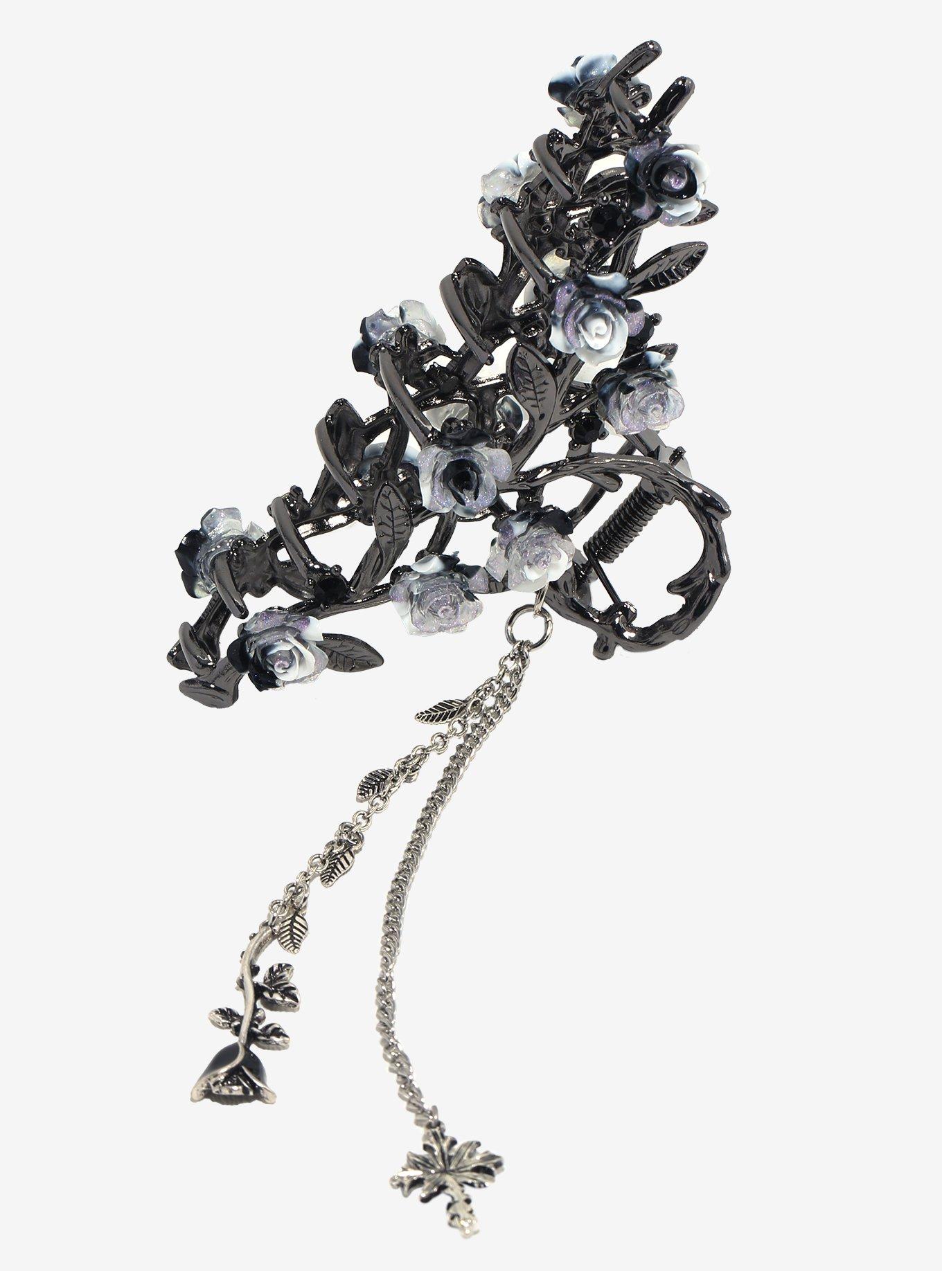 Thorn & Fable Rose Chains Claw Hair Clip, , alternate