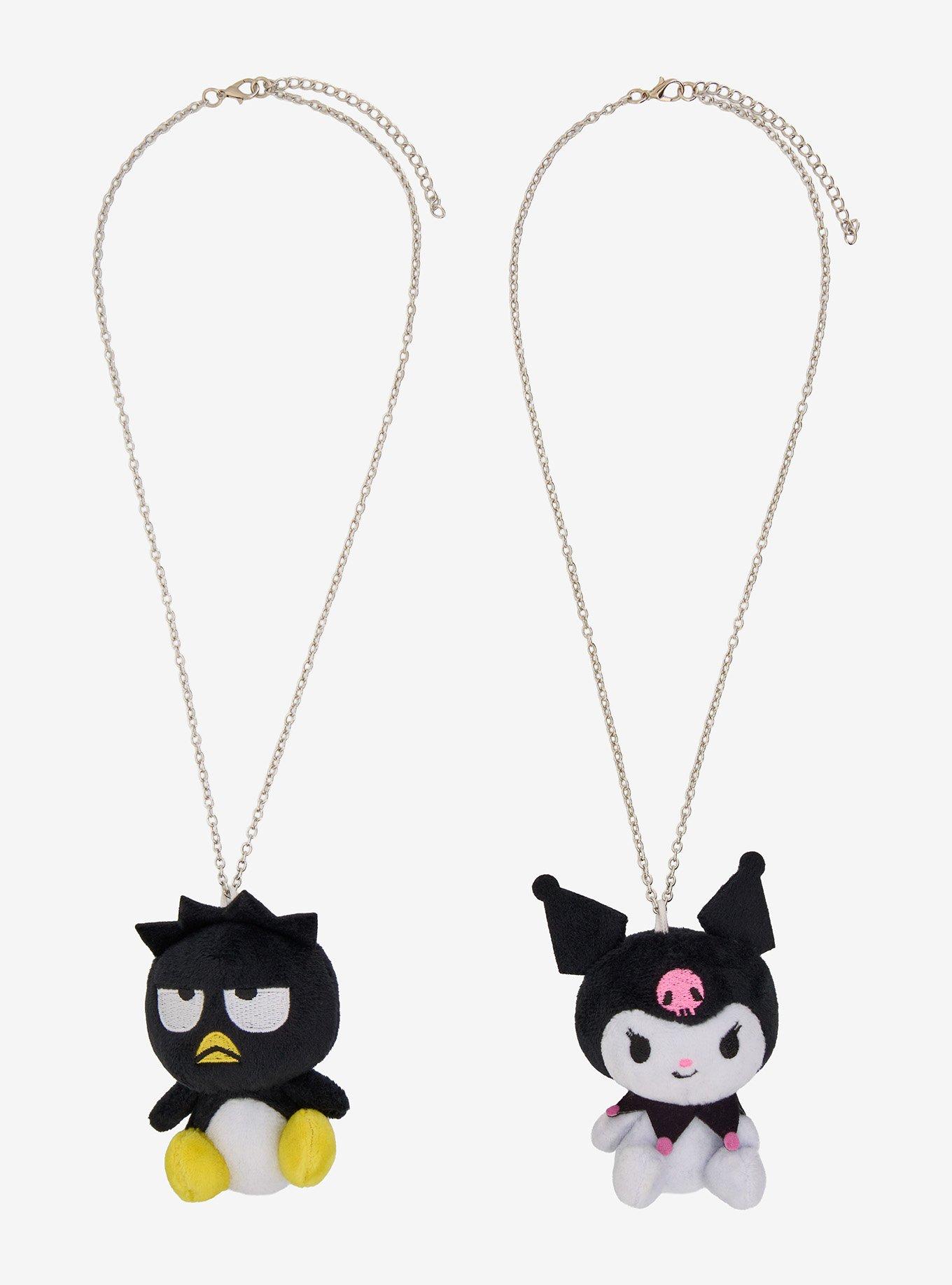 Kuromi & Badtz-Maru Plush Best Friend Necklace Set, , hi-res