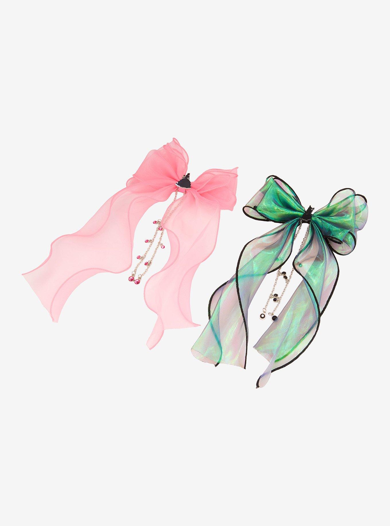 Wicked Glinda & Elphaba Organza Hair Bow Set, , alternate