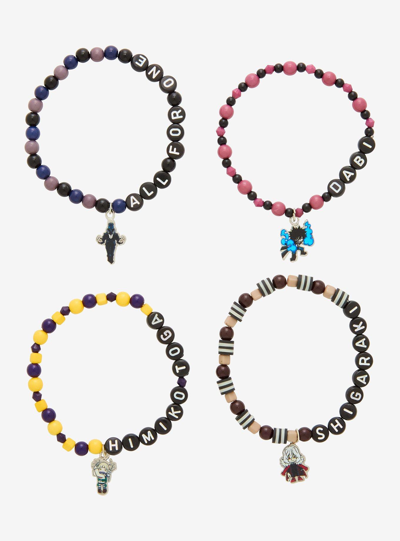 My Hero Academia Villains Bead Bracelet Set, , hi-res
