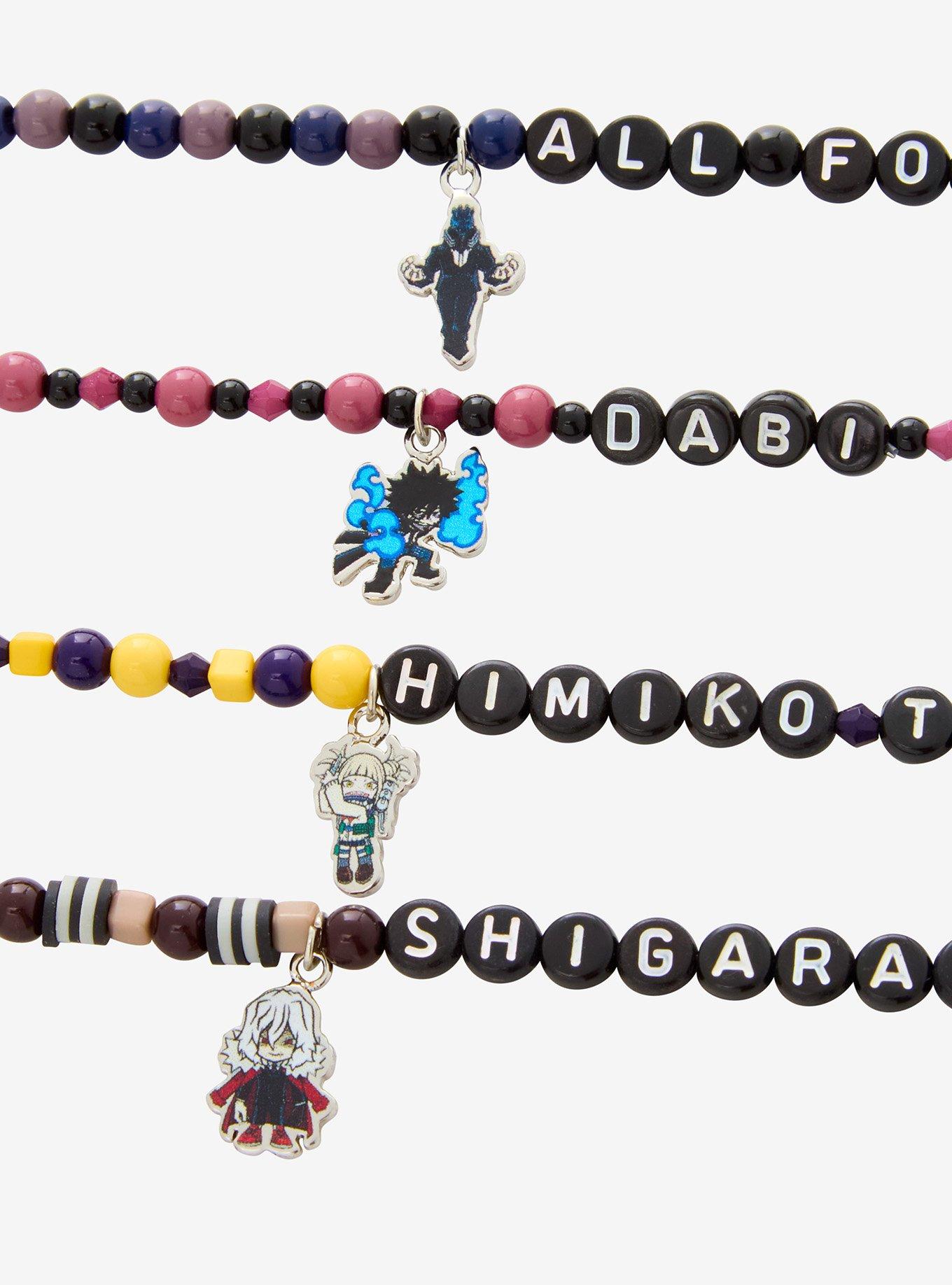 My Hero Academia Villains Bead Bracelet Set, , alternate