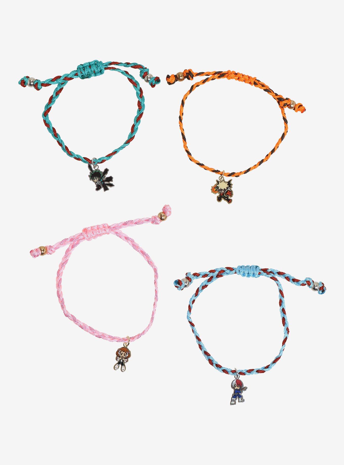 My Hero Academia Chibi Heroes Cord Bracelet Set, , hi-res