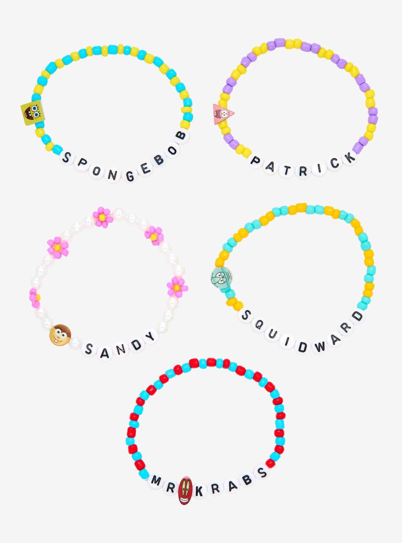 SpongeBob SquarePants Character Bead Bracelet Set, , hi-res