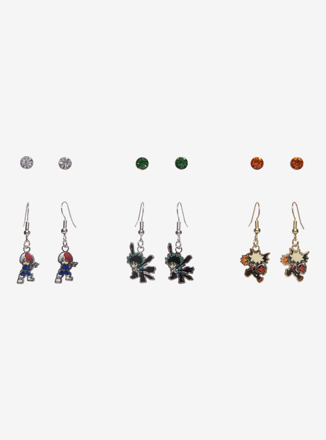 My Hero Academia Chibi Trio Earring Set, , hi-res