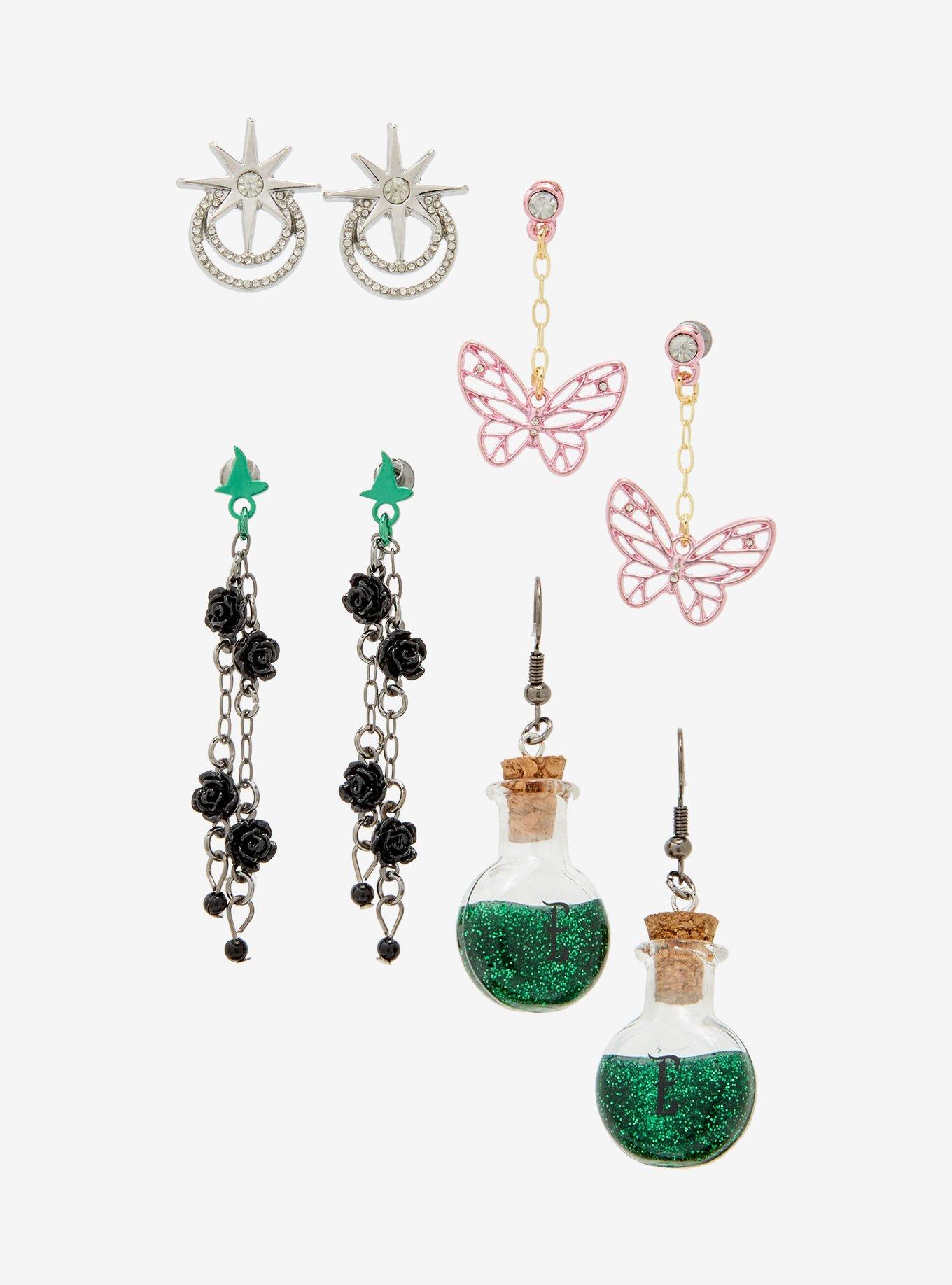 Wicked Elphaba & Glinda Icon Earring Set, , hi-res