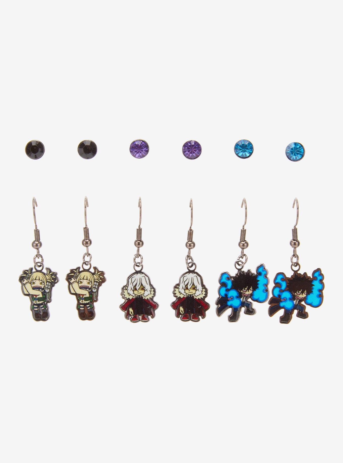 My Hero Academia Chibi Villains Earring Set, , hi-res