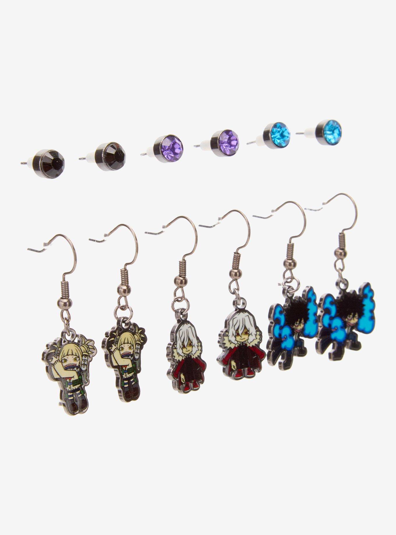 My Hero Academia Chibi Villains Earring Set, , alternate
