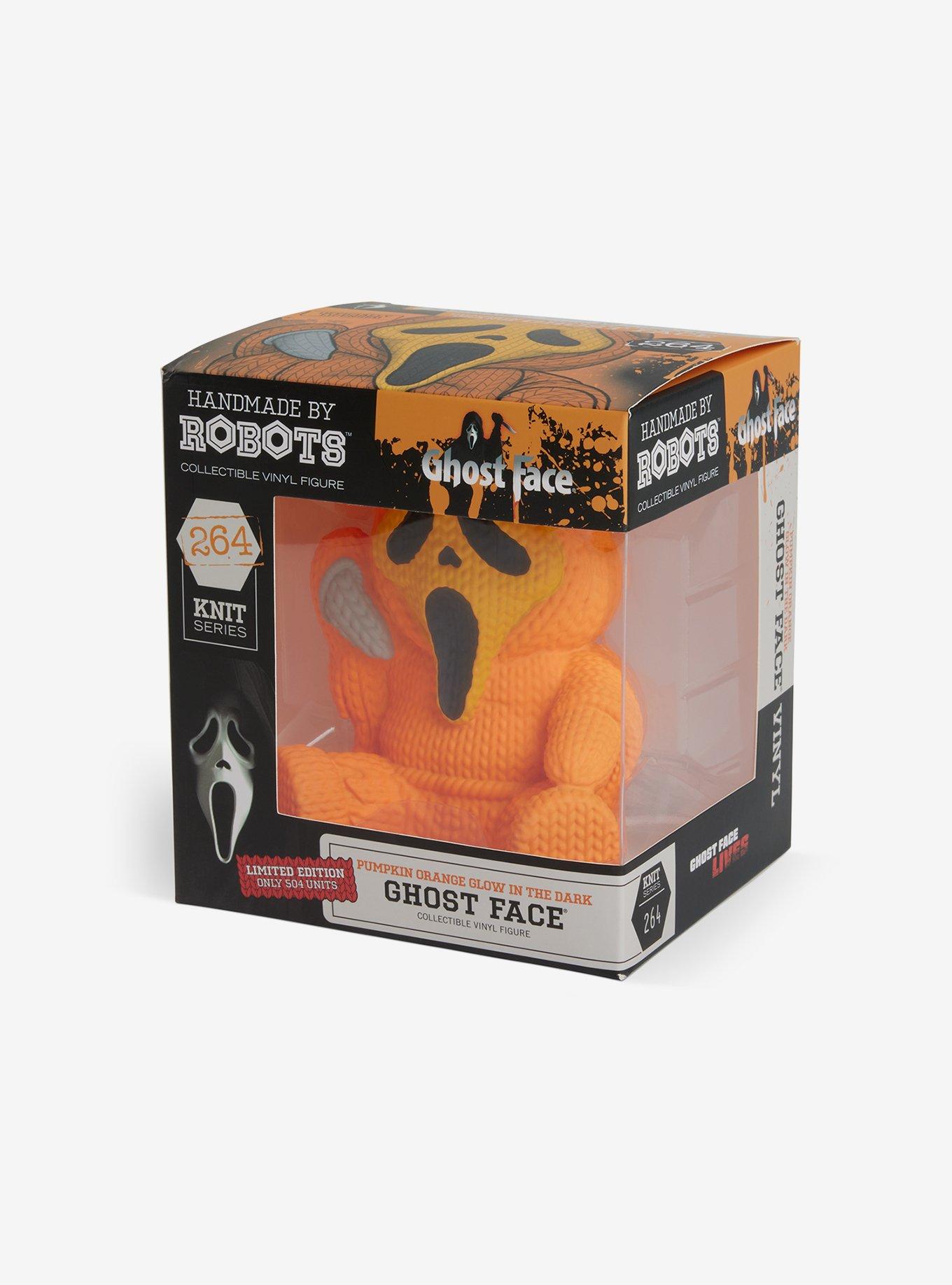 Scream Ghost Face 264 Limited Edition Pumpkin Orange Glow In The Dark Handmade by Robots Vinyl Figure, , alternate
