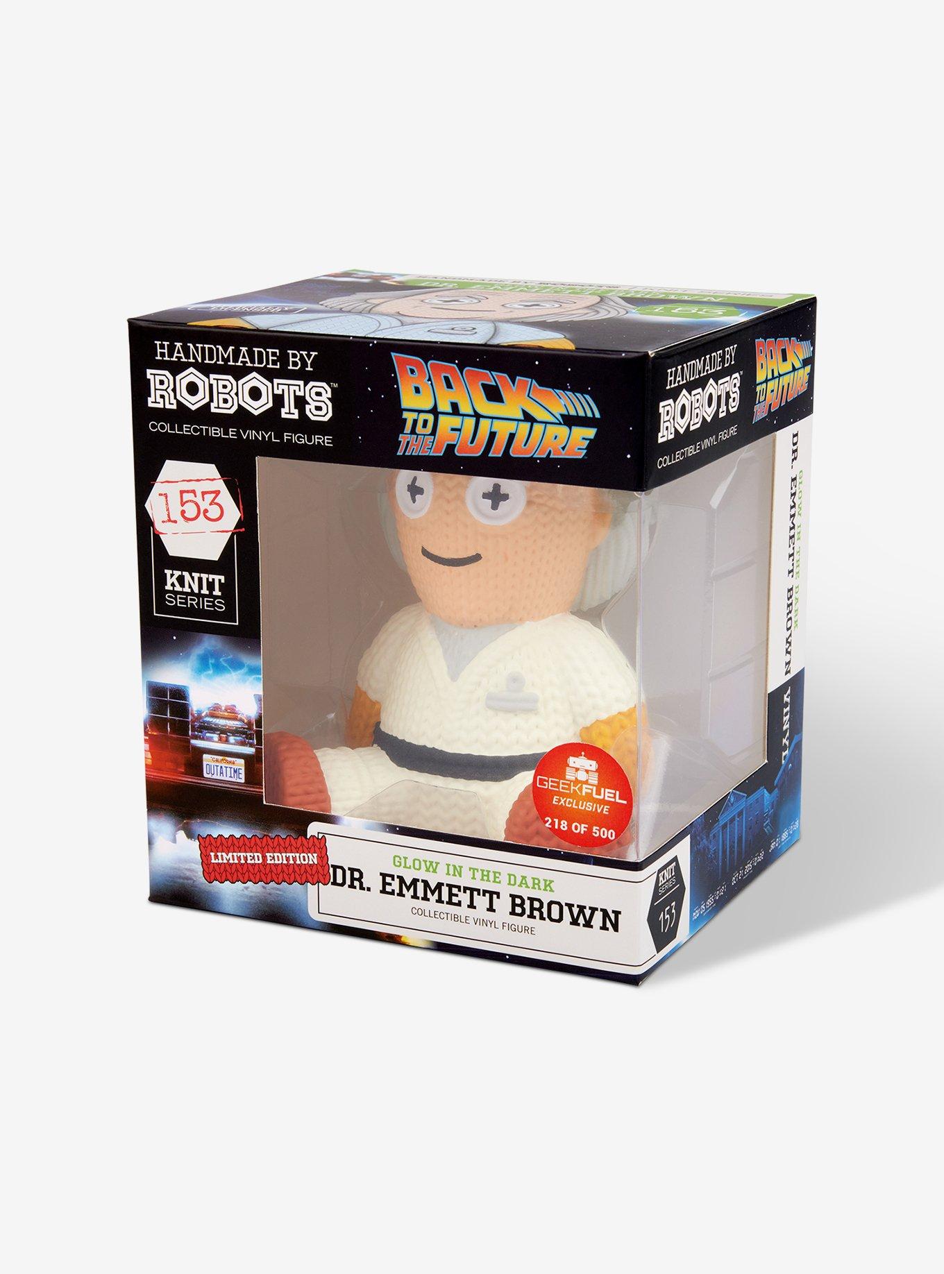 Back to the Future Dr. Brown 153 Limited Edition Glow In The Dark Handmade by Robots Vinyl Figure, , alternate