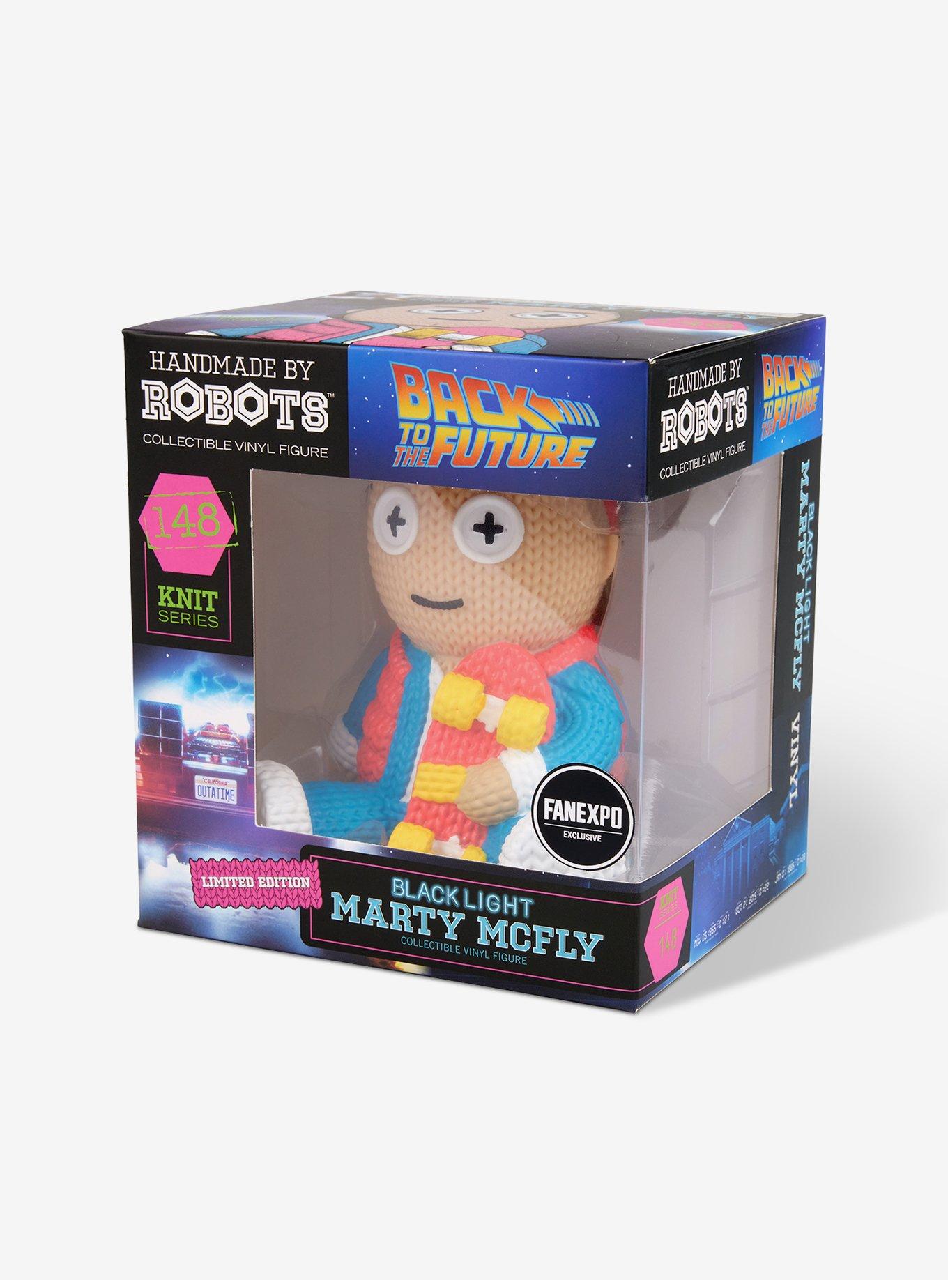 Back to the Future Marty Skateboard 148 Limited Edition Blacklight Handmade by Robots Vinyl Figure, , alternate