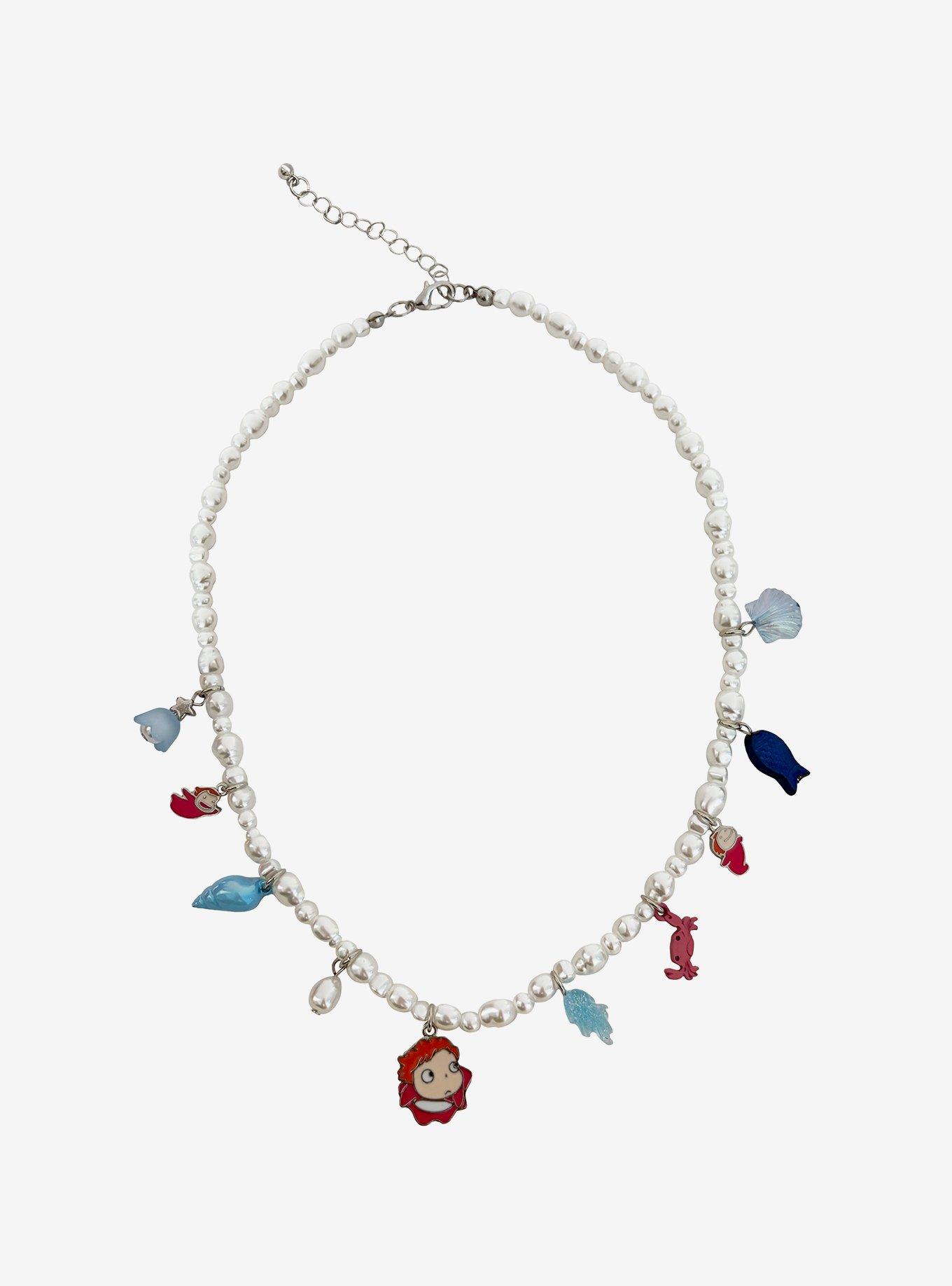 Her Universe Studio Ghibli® Ponyo Charm Bead Necklace, , hi-res