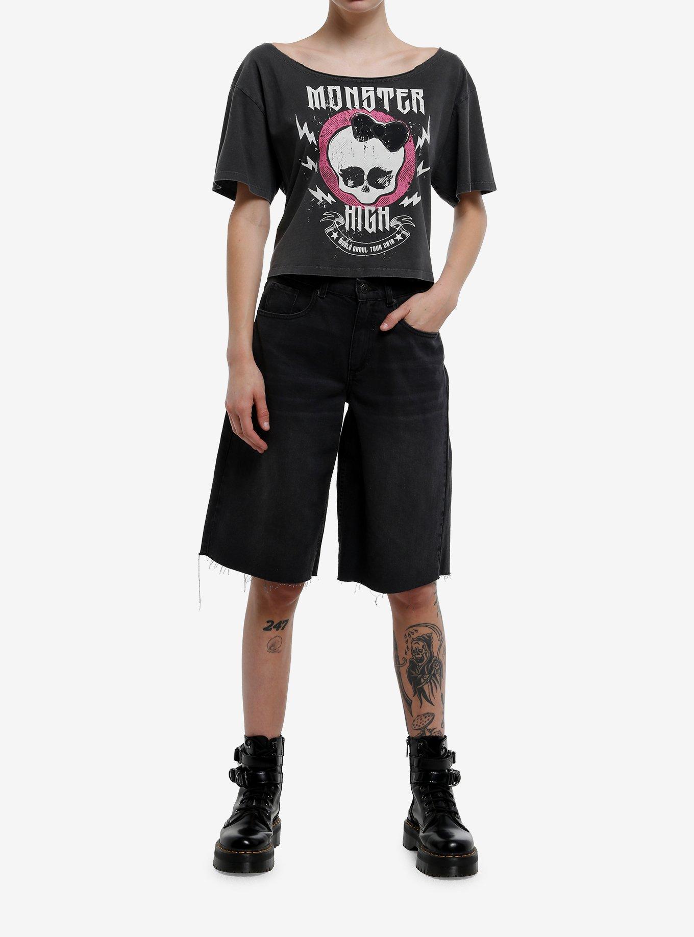 Monster High Skullette Off-The-Shoulder Girls T-Shirt, , hi-res