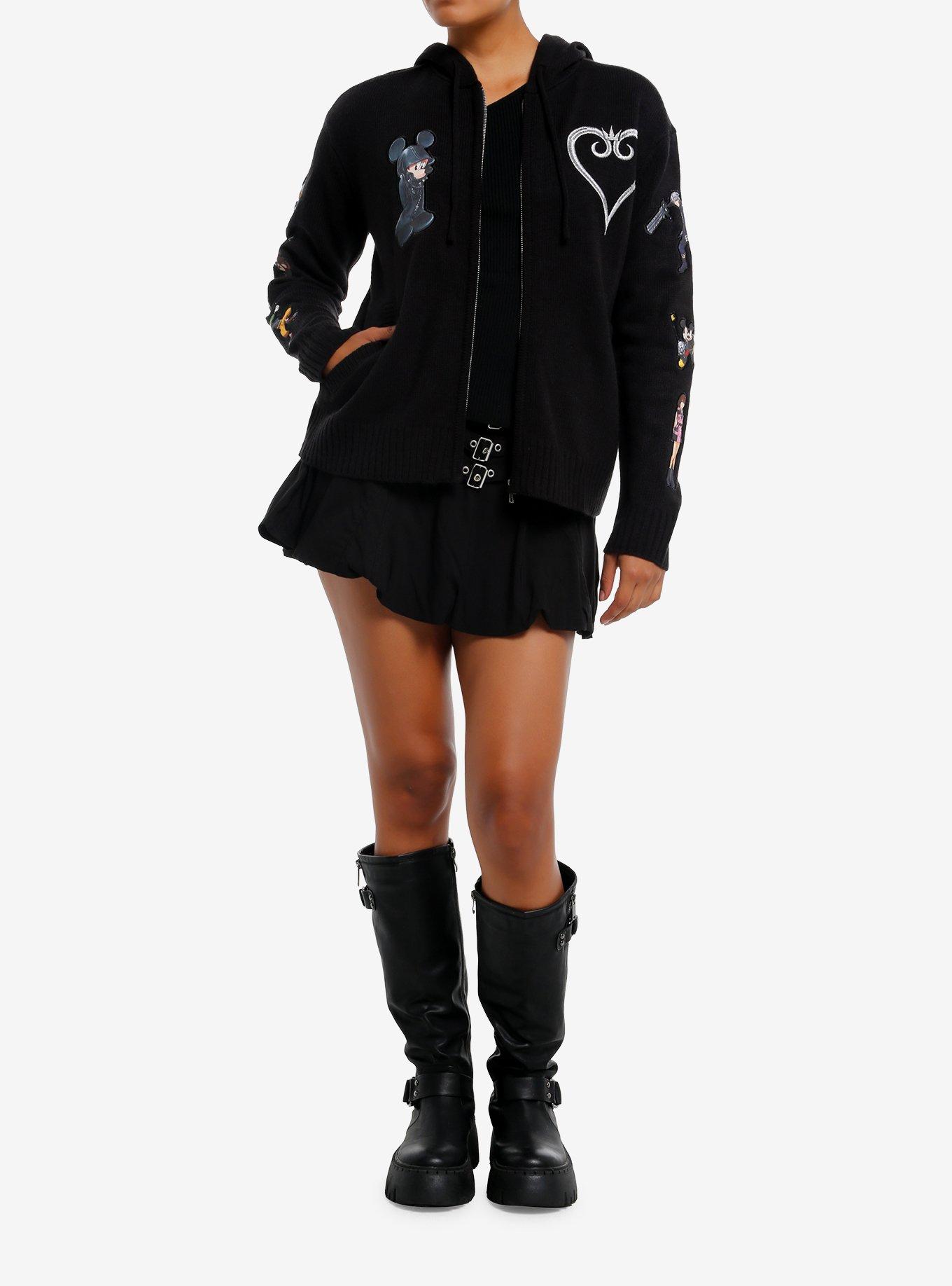 Disney Kingdom Hearts Character Patch Girls Hoodie, MULTI, alternate