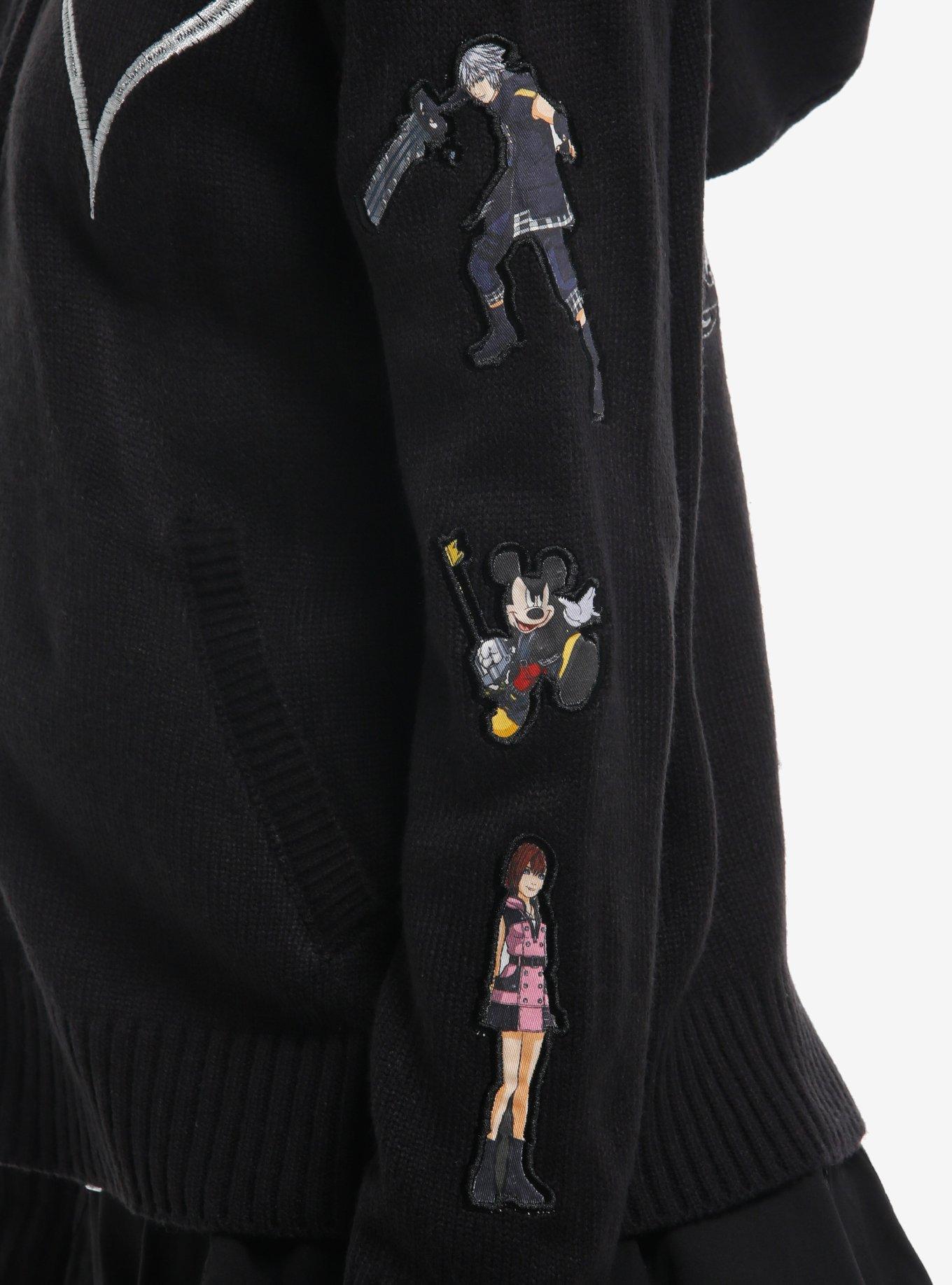 Disney Kingdom Hearts Character Patch Girls Hoodie, MULTI, alternate