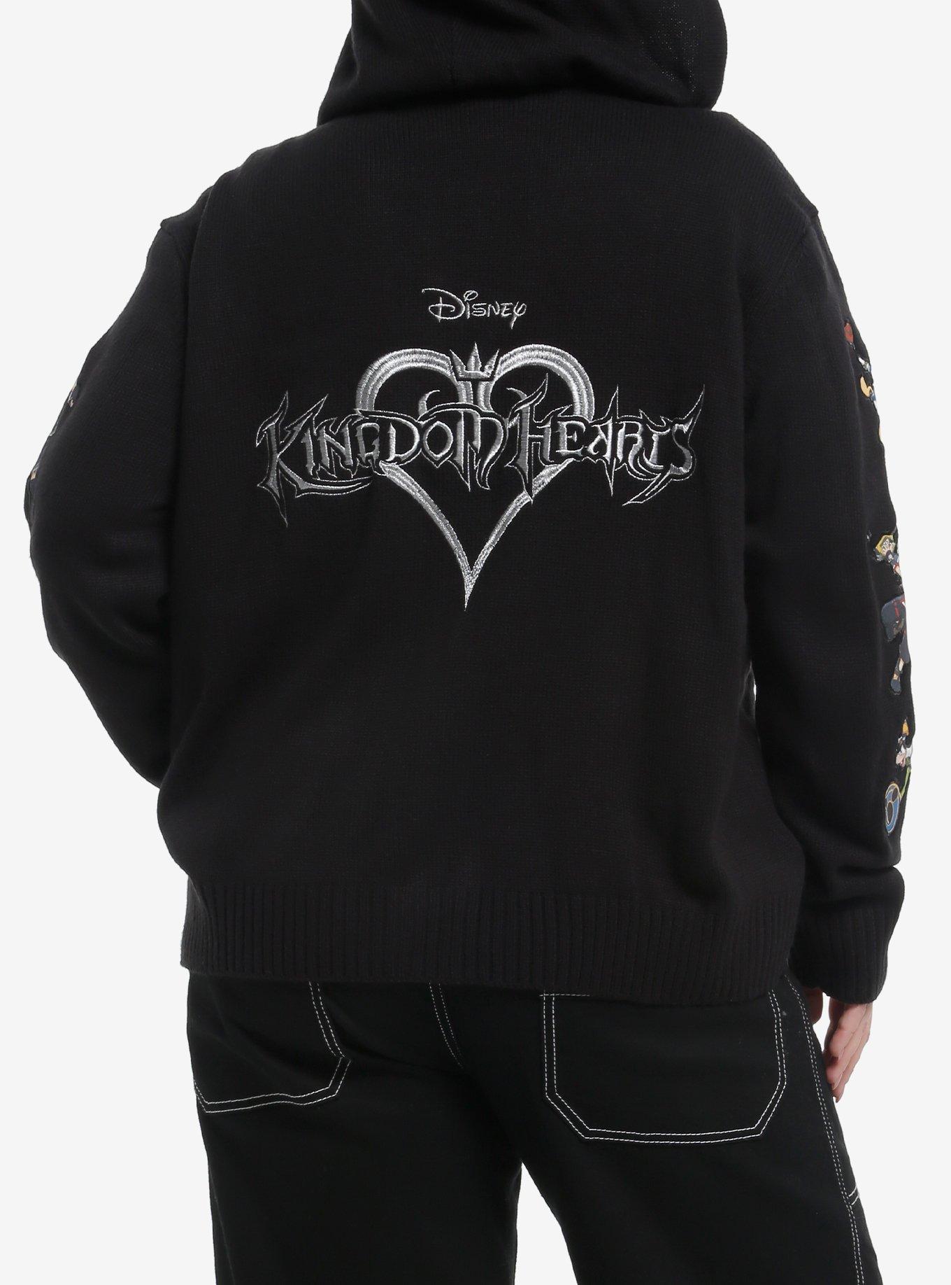Disney Kingdom Hearts Character Patch Girls Hoodie Plus Size, , hi-res
