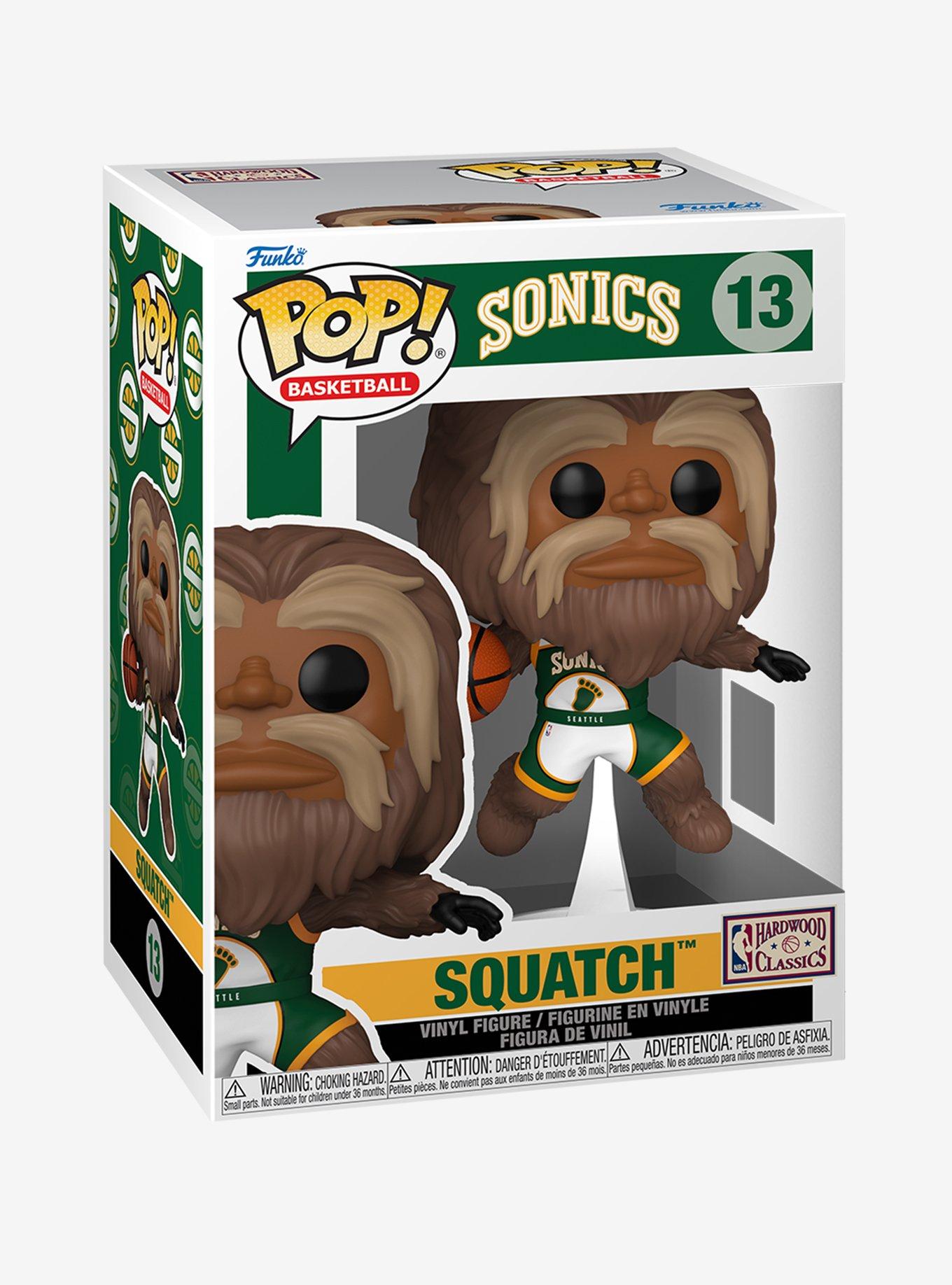 Funko NBA Seattle Sonics Pop! Basketball Squatch Vinyl Figure, , hi-res