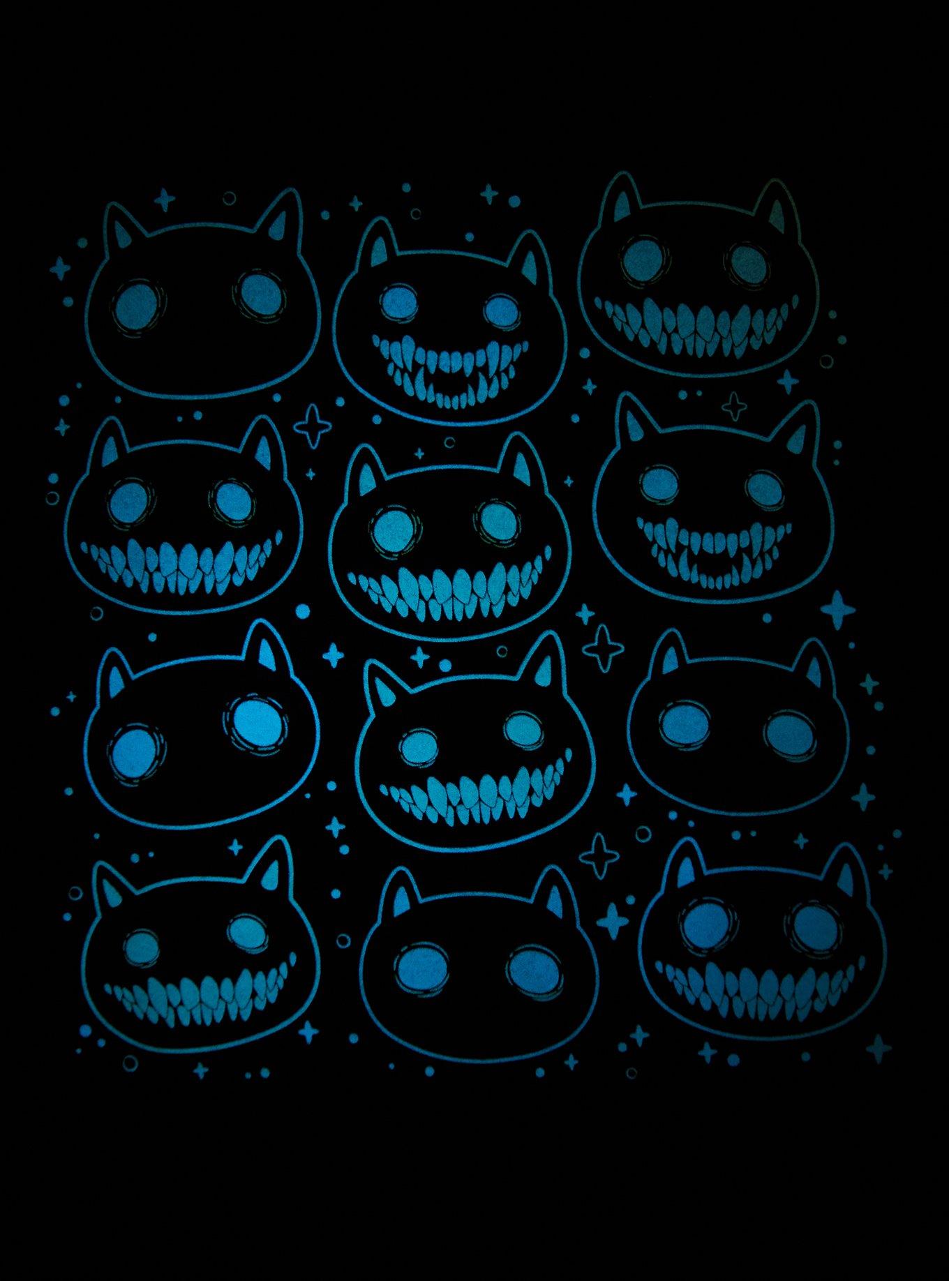 Grinning Cats Glow-In-The-Dark T-Shirt By Friday Jr., , hi-res