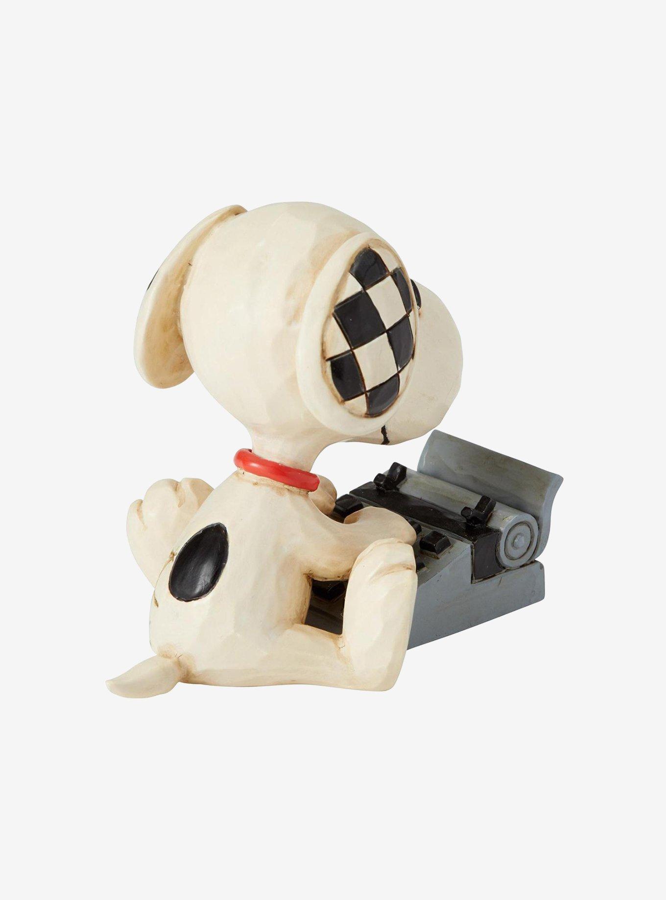 Peanuts Snoopy Typing Jim Shore Mini Figure, , hi-res