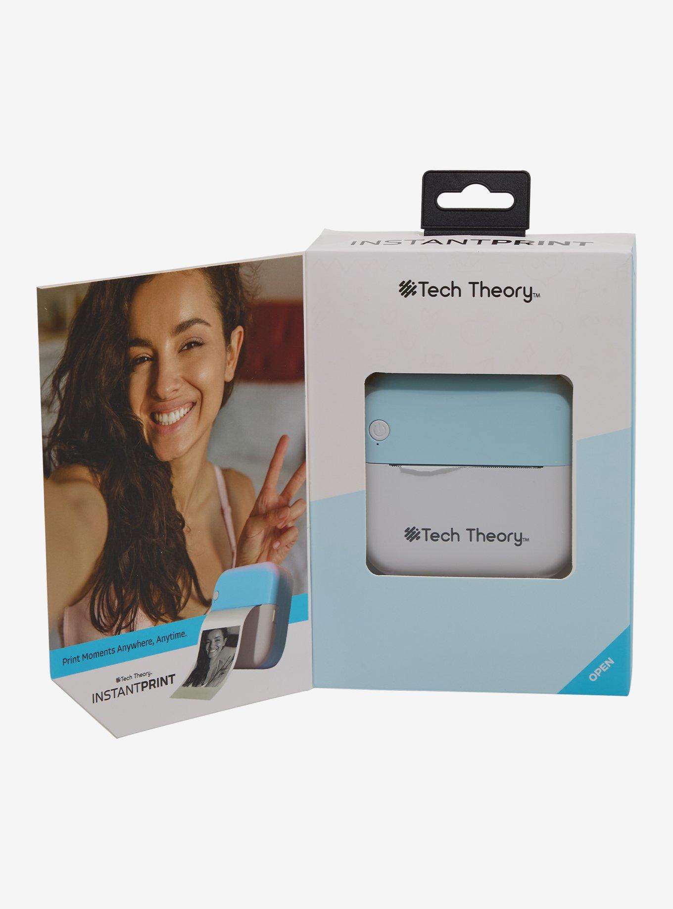 Tech Theory White & Blue Instant Print Inkless Printer, , alternate