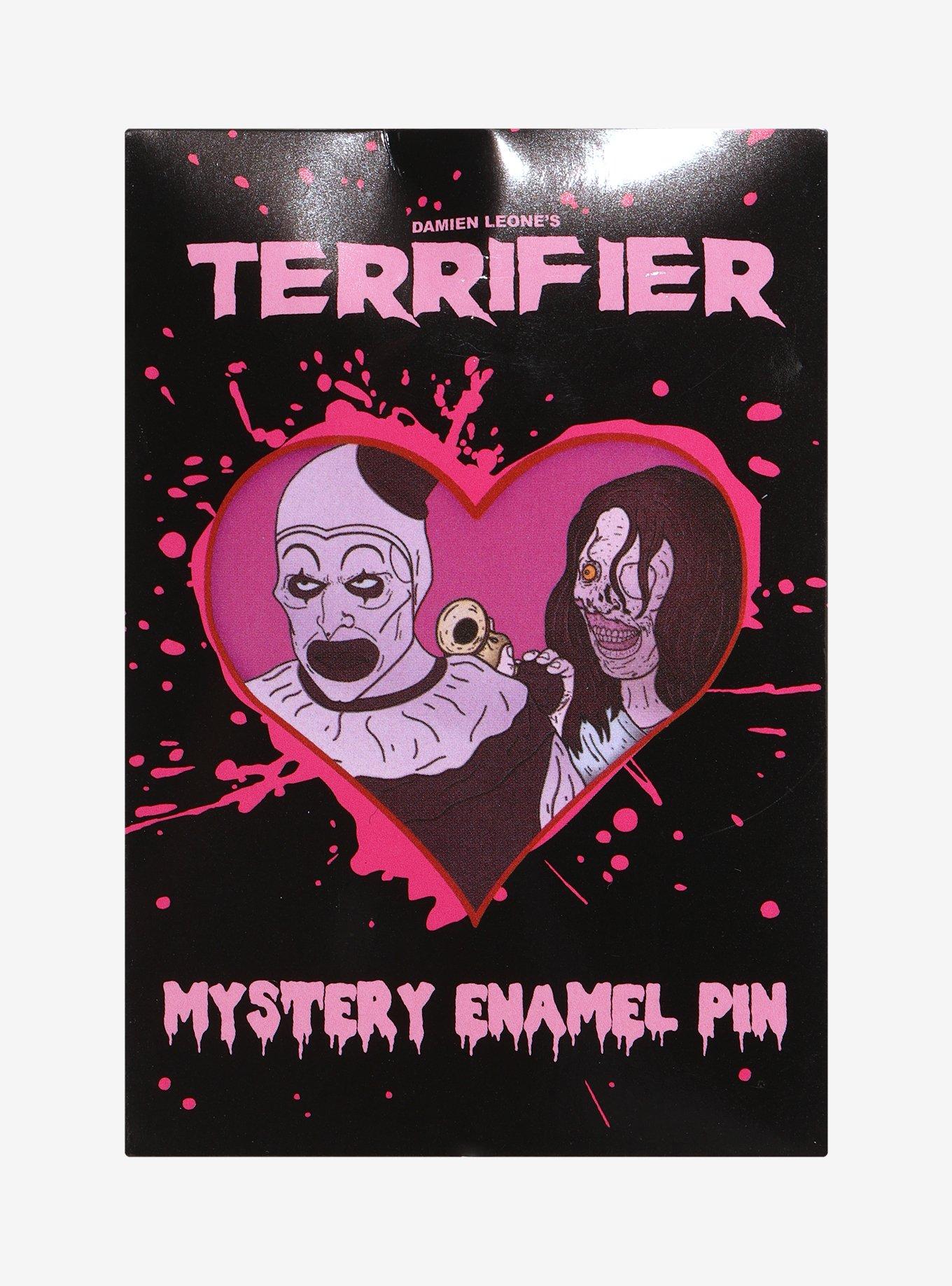 Terrifier Pink Heart Blind Bag Enamel Pin, , hi-res