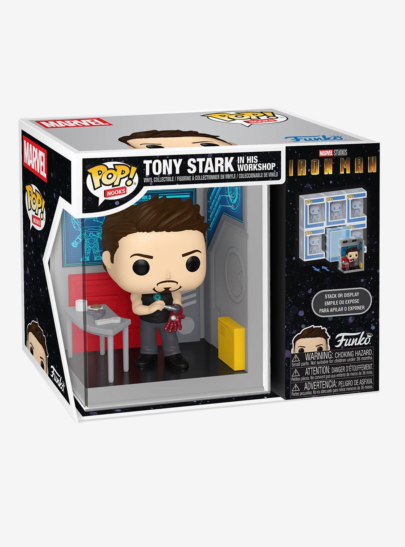 Funko Marvel Iron Man Pop! Nooks Tony Stark In His Workshop Vinyl Figure, , hi-res