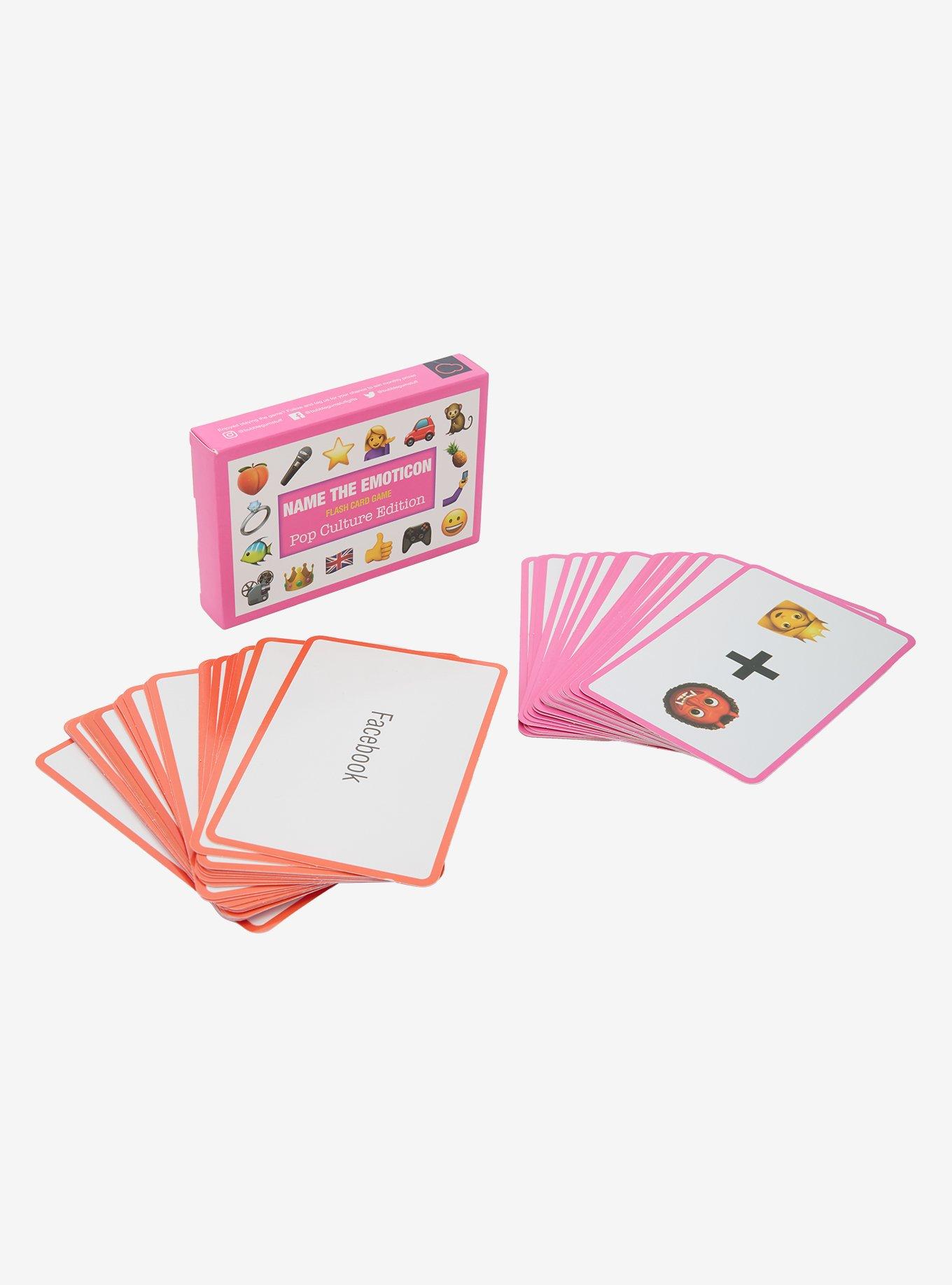 Name The Emoticon Pop Culture Edition Flash Card Game, , hi-res