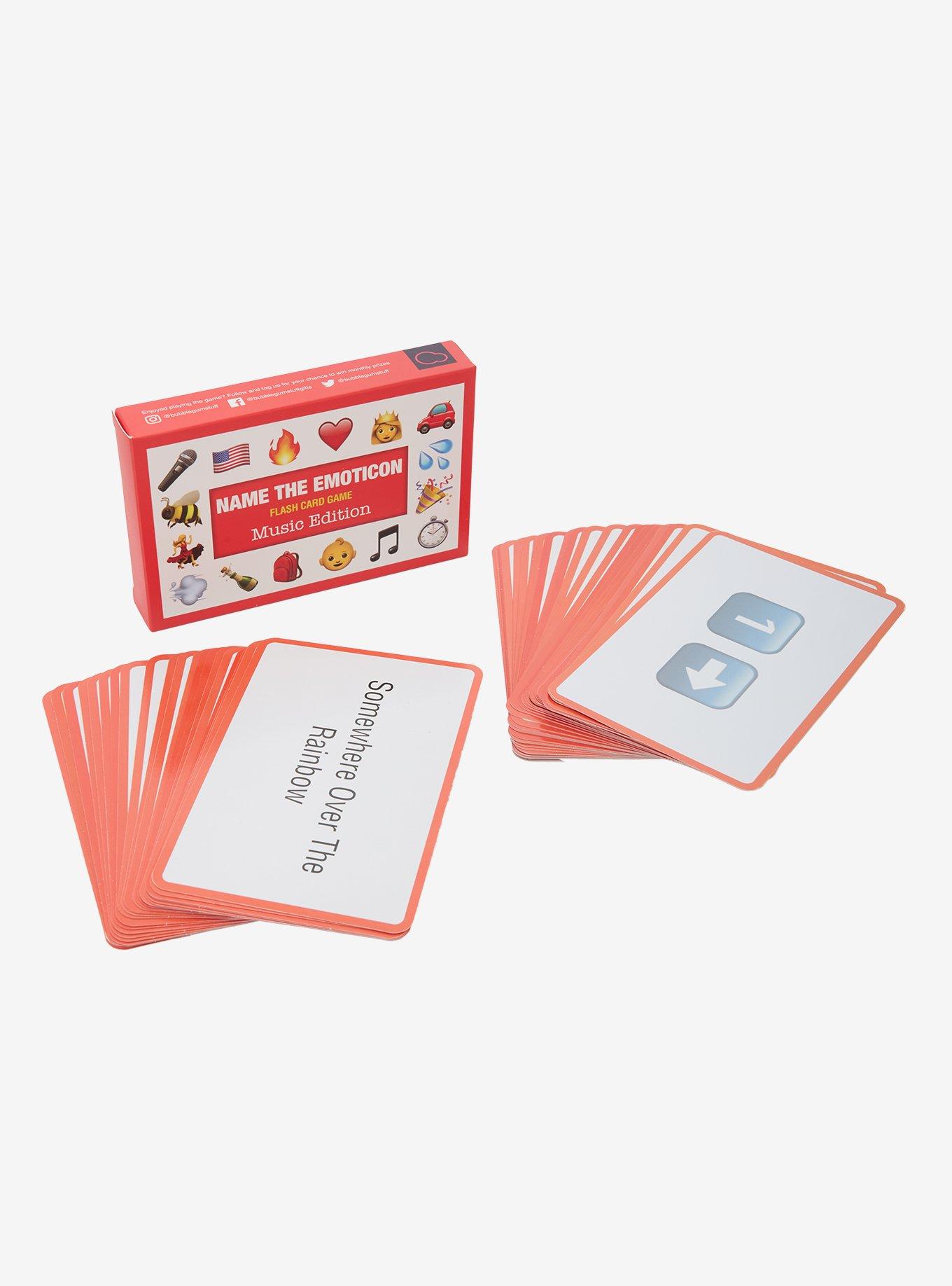 Name The Emoticon Music Edition Flash Card Game, , hi-res