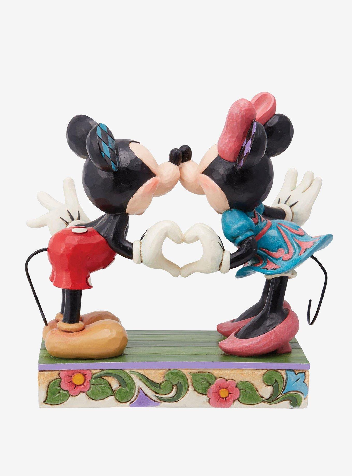 Disney Mickey & Minnie with Heart Jim Shore Figurine, , hi-res