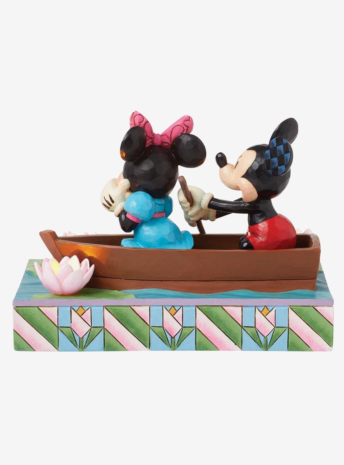 Disney Mickey & Minnie Love Boat Jim Shore LED Figure, , hi-res