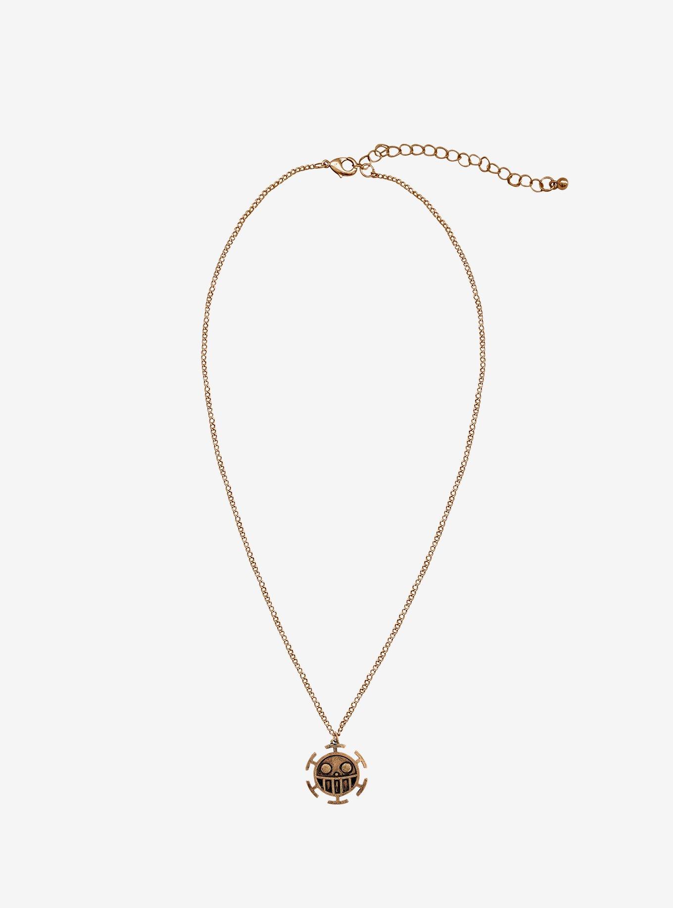 One Piece Heart Pirates Jolly Roger Necklace, , hi-res