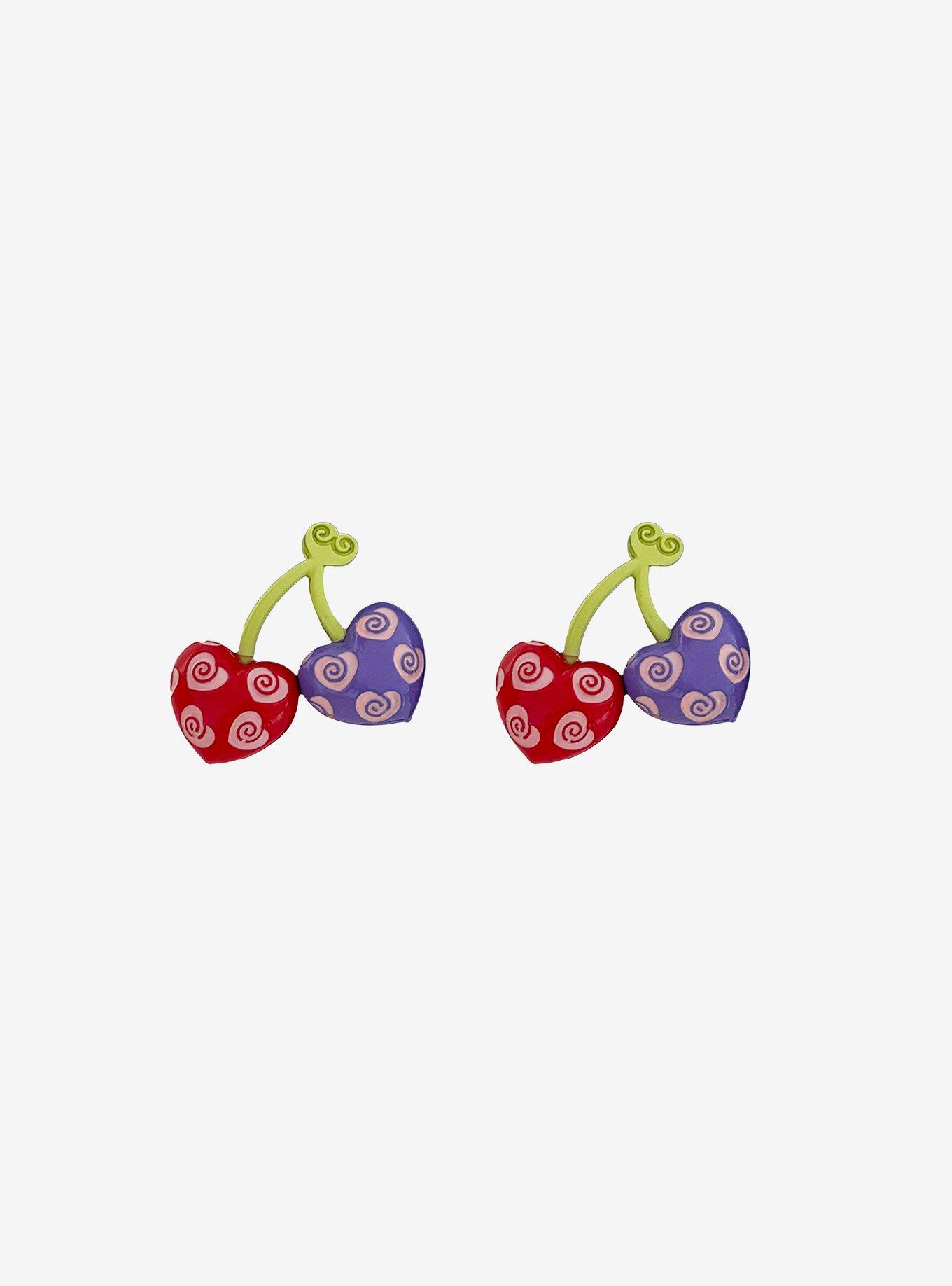 One Piece Love-Love Fruit Stud Earrings, , hi-res