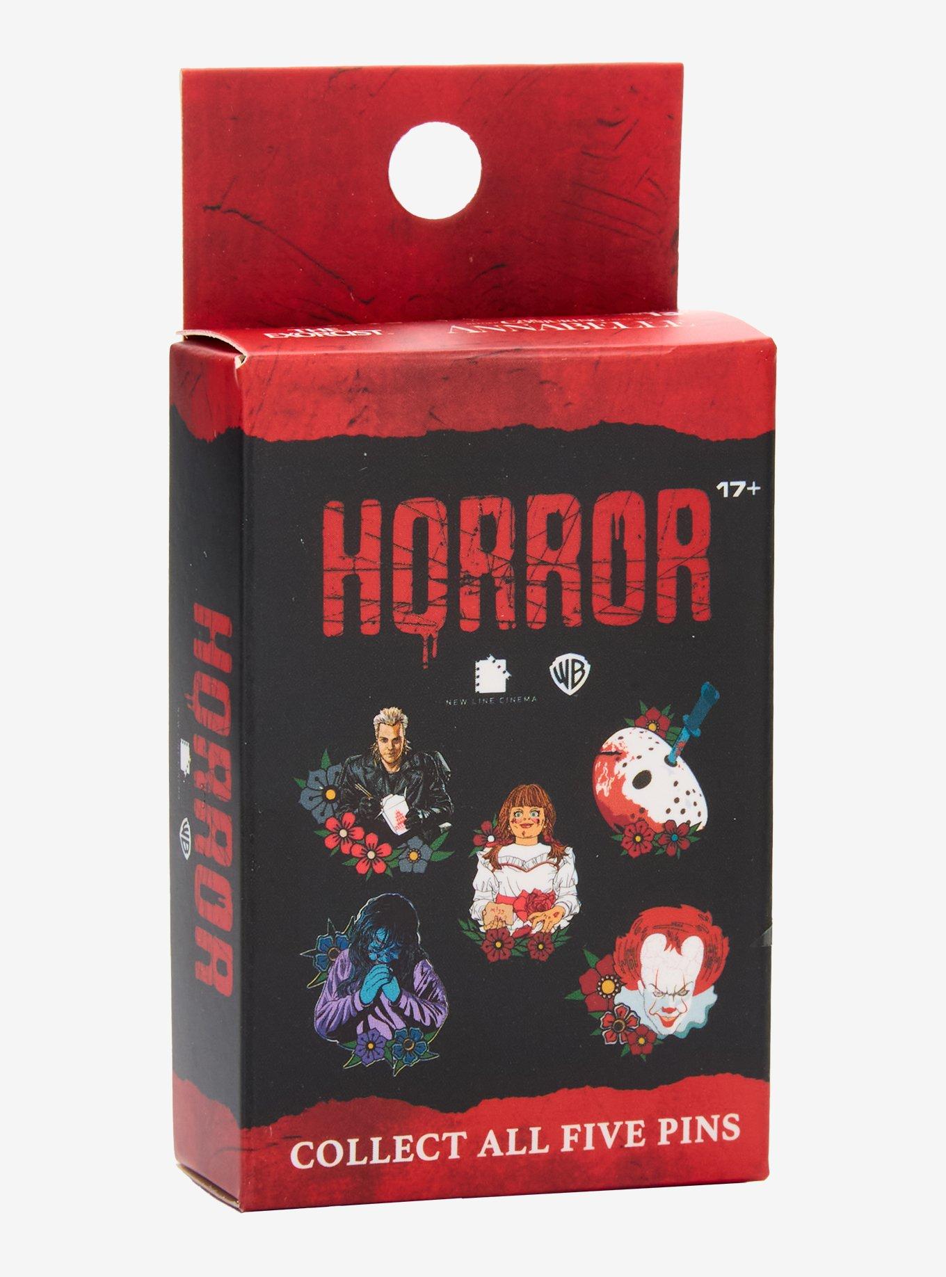 WB Horror Character Floral Blind Box Enamel Pin, , hi-res