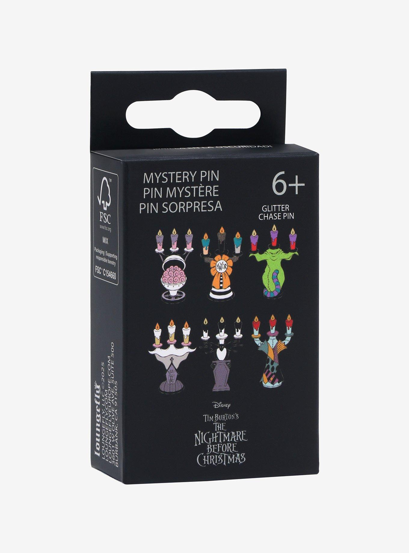 Loungefly The Nightmare Before Christmas Character Candelabra Glow-In-The-Dark Blind Box Enamel Pin, , alternate