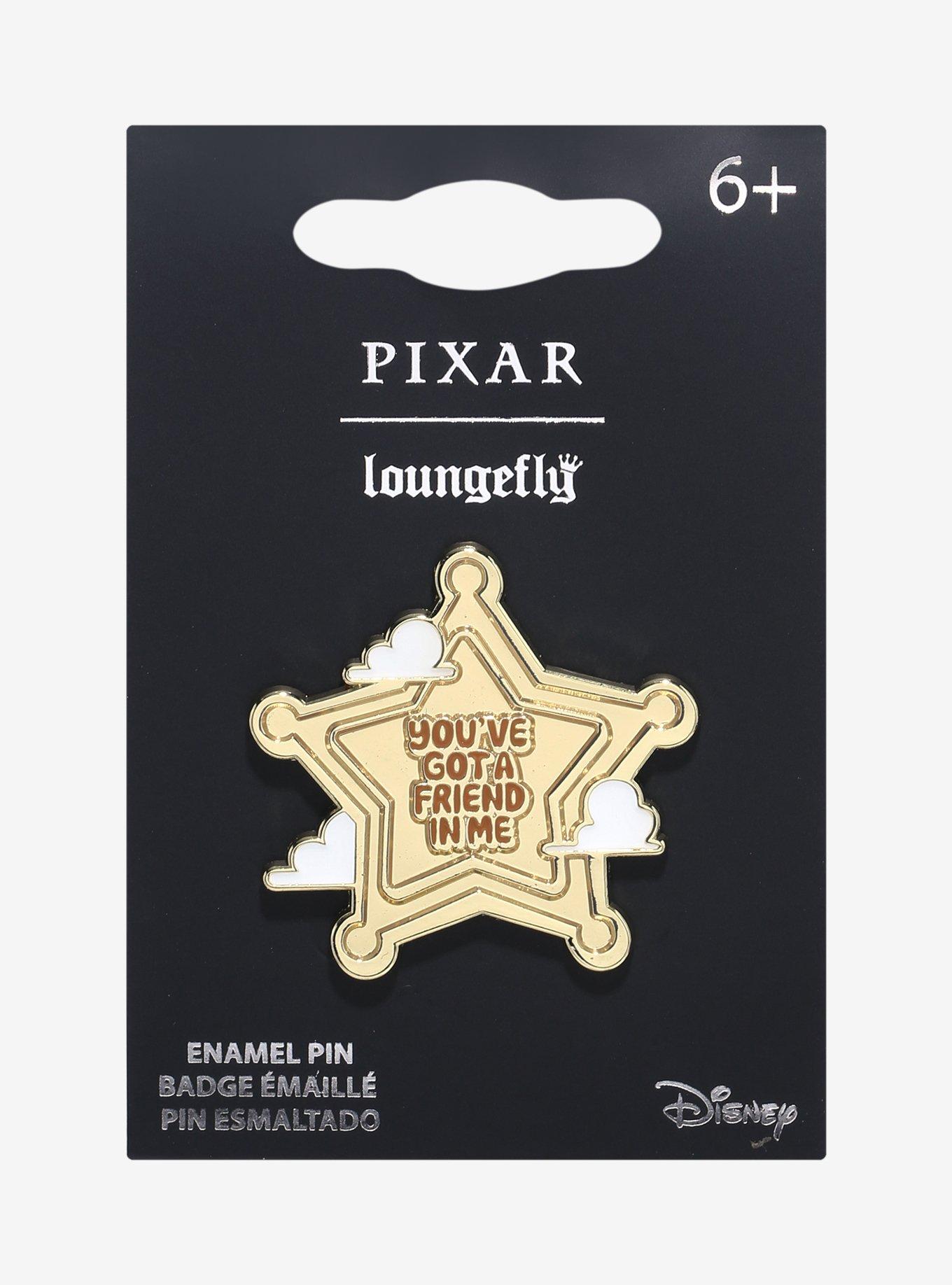 Loungefly Disney Pixar Toy Story Woody Sheriff Star Enamel Pin, , hi-res
