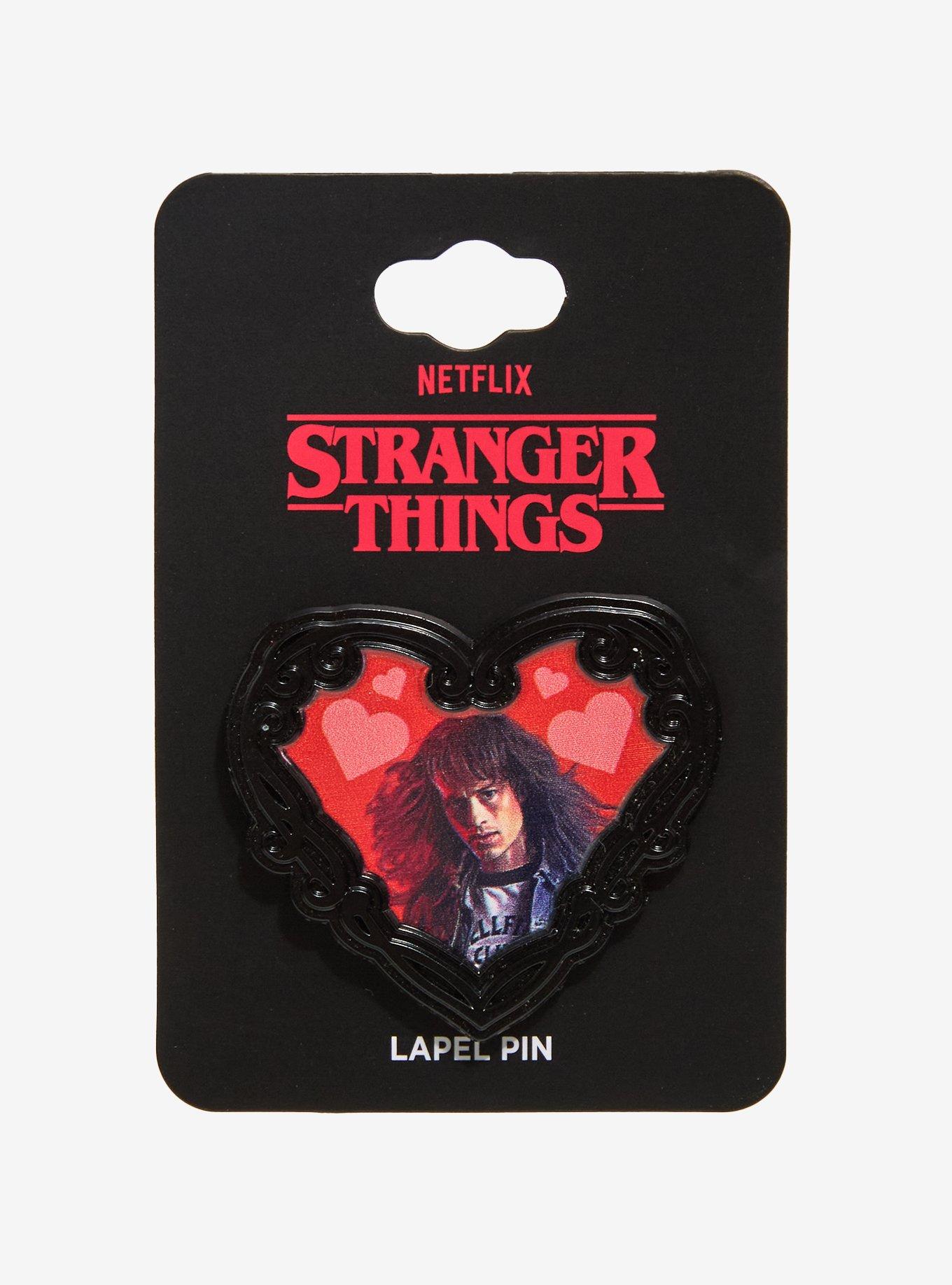 Stranger Things Eddie Heart Enamel Pin, , hi-res