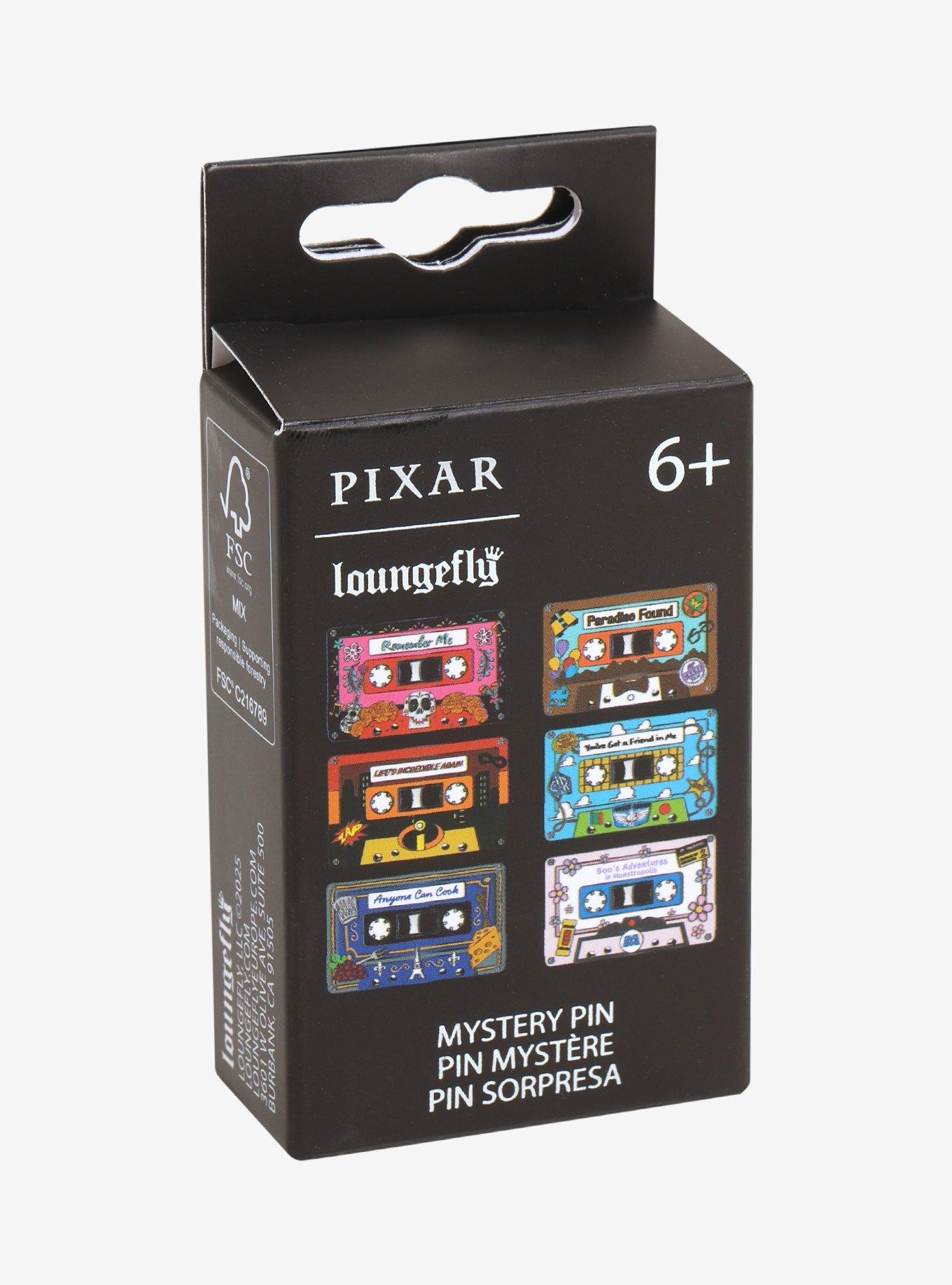 Loungefly Disney Pixar Cassette Blind Box Enamel Pin, , hi-res