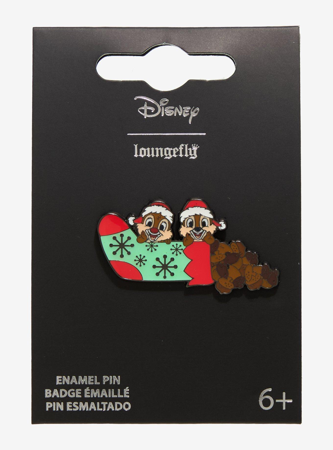 Loungefly Disney Chip 'N' Dale Stocking Enamel Pin, , hi-res