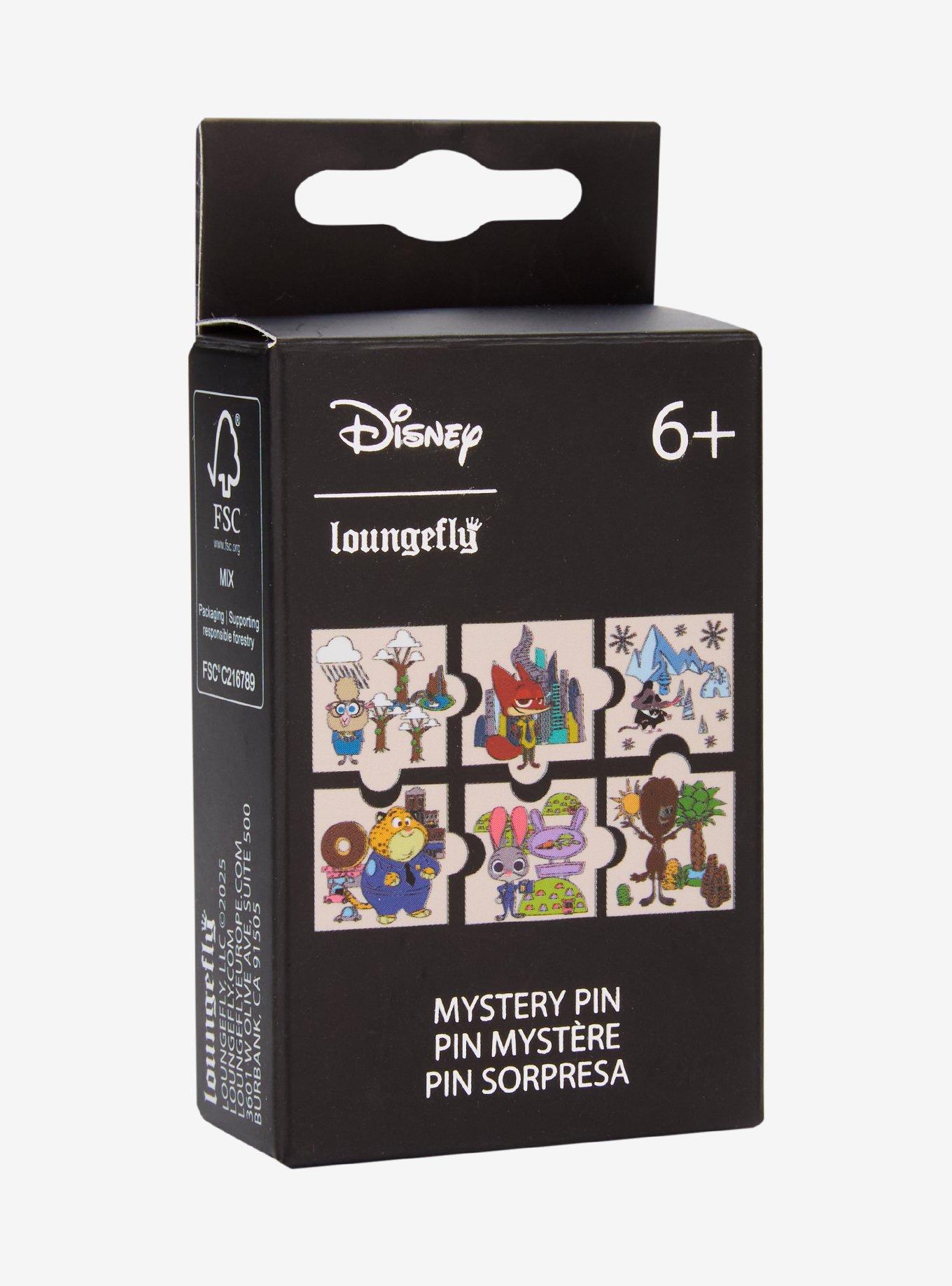 Loungefly Disney Zootopia Map Blind Box Enamel Pin, , hi-res