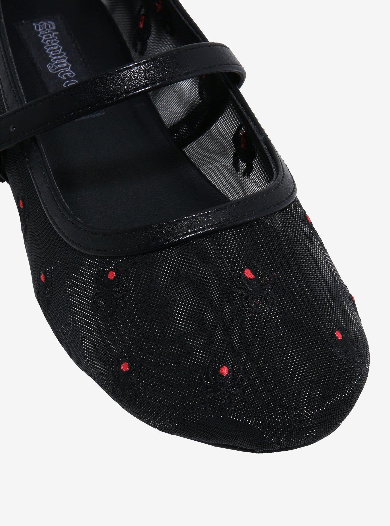 Strange Cvlt Black Widow Mesh Helena Flats, MULTI, alternate