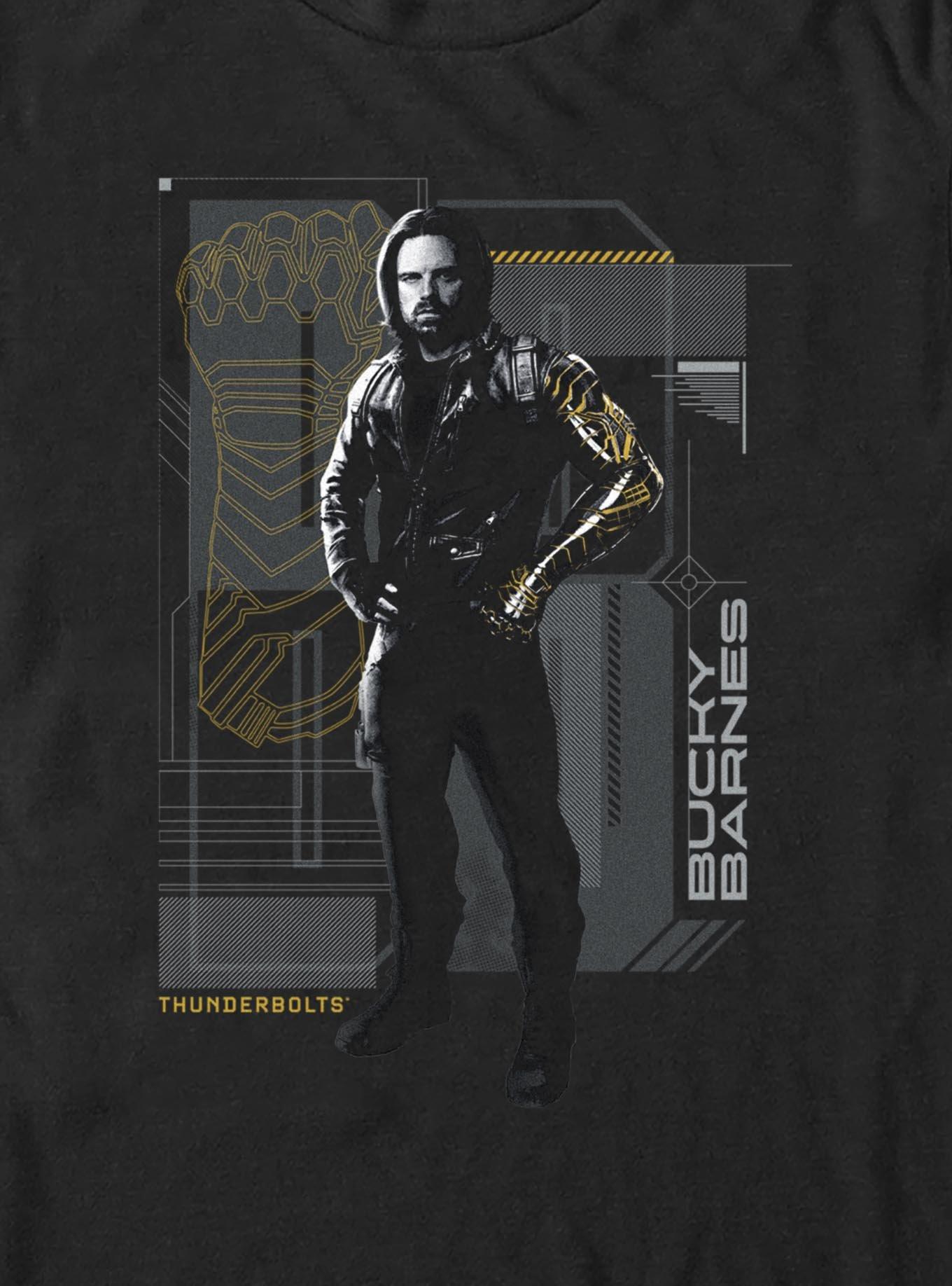 Marvel Thunderbolts* Bucky Barnes Pose T-Shirt, BLACK, alternate
