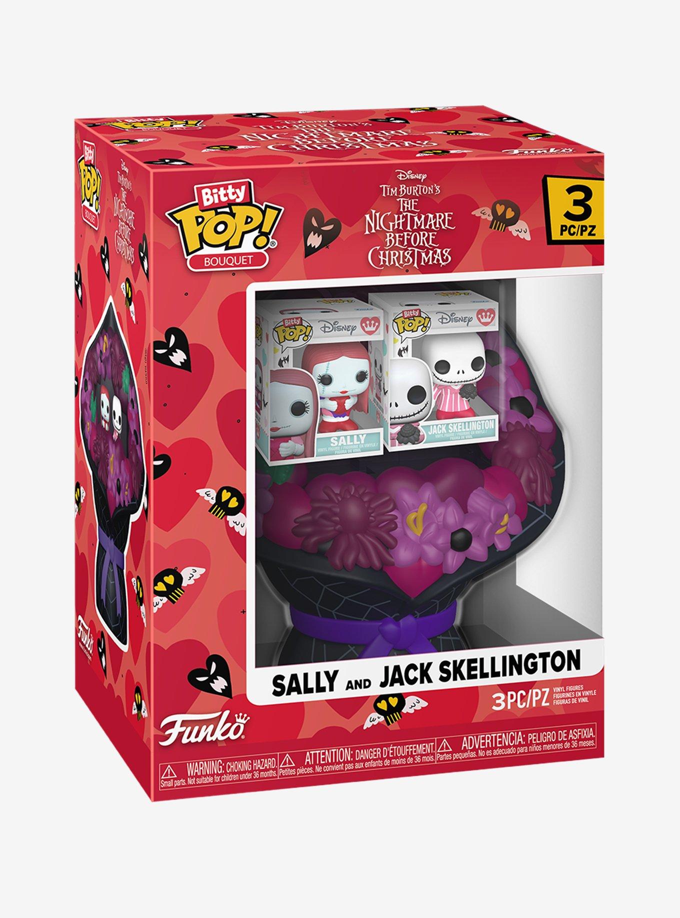 Funko Bitty Pop! Bouquet Disney The Nightmare Before Christmas Jack & Sally Vinyl Figure Set