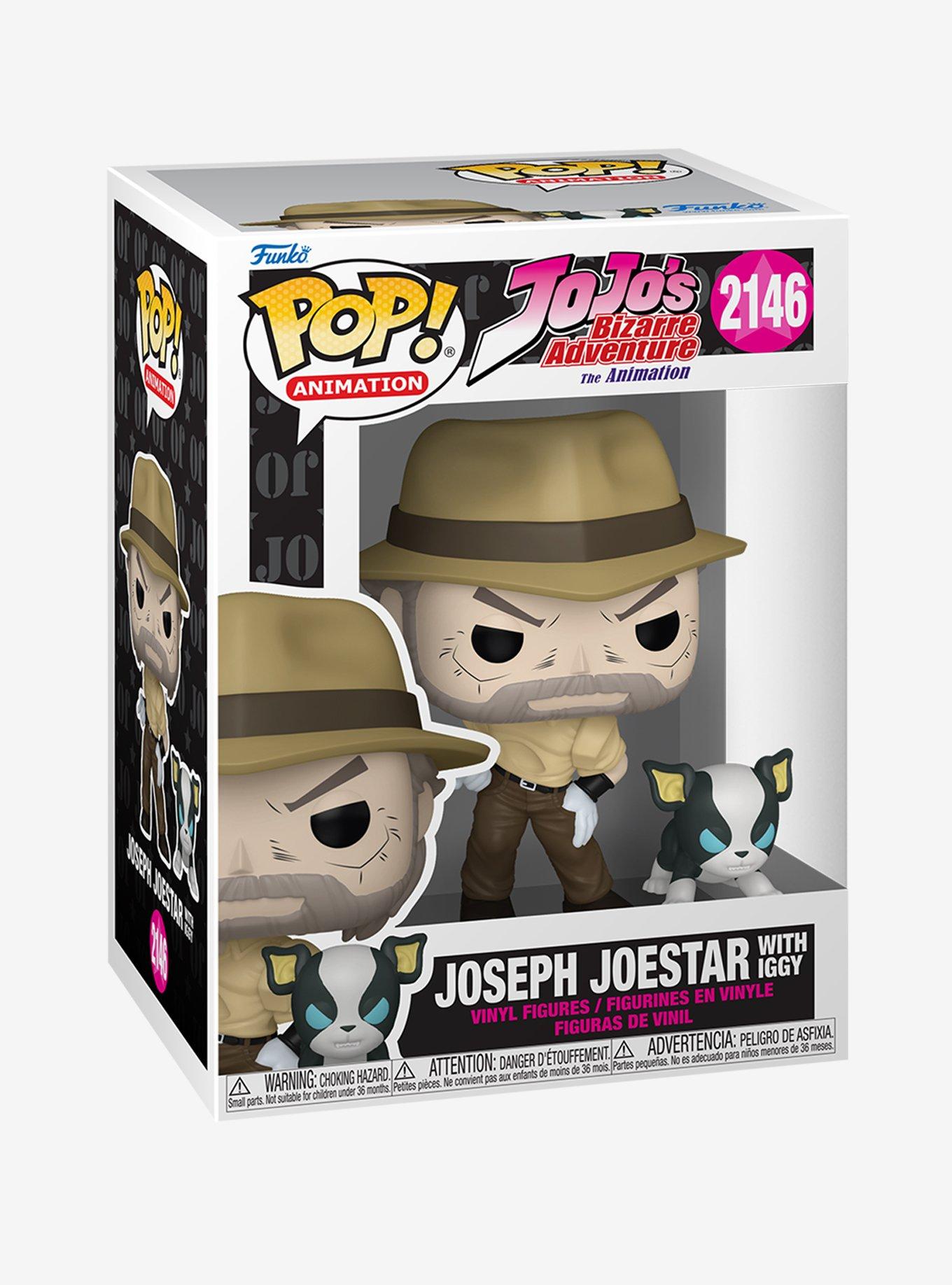 Funko Pop! Animation JoJo's Bizarre Adventure Joseph Joestar and Iggy Vinyl Figure, , hi-res