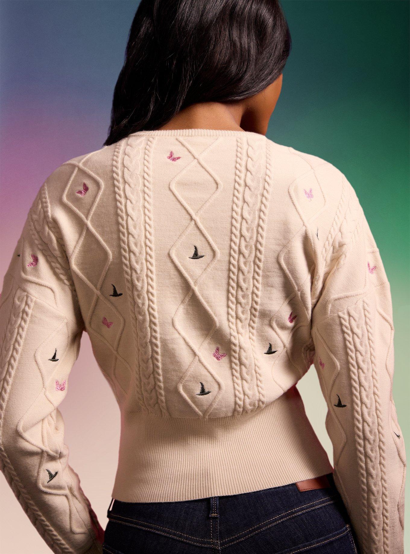Her Universe Wicked Elphaba & Glinda Crossover Knit Sweater Her Universe Exclusive, MULTI, alternate - view 5
