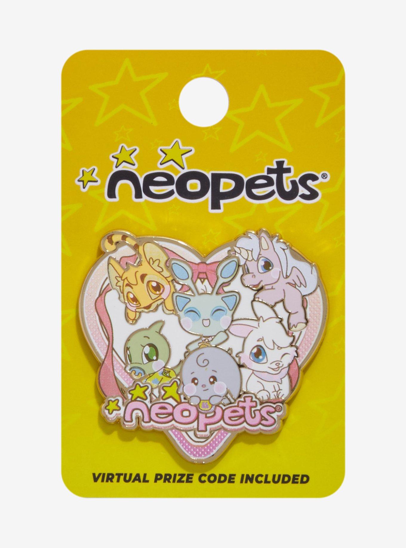 Neopets Heart Enamel Pin, , hi-res