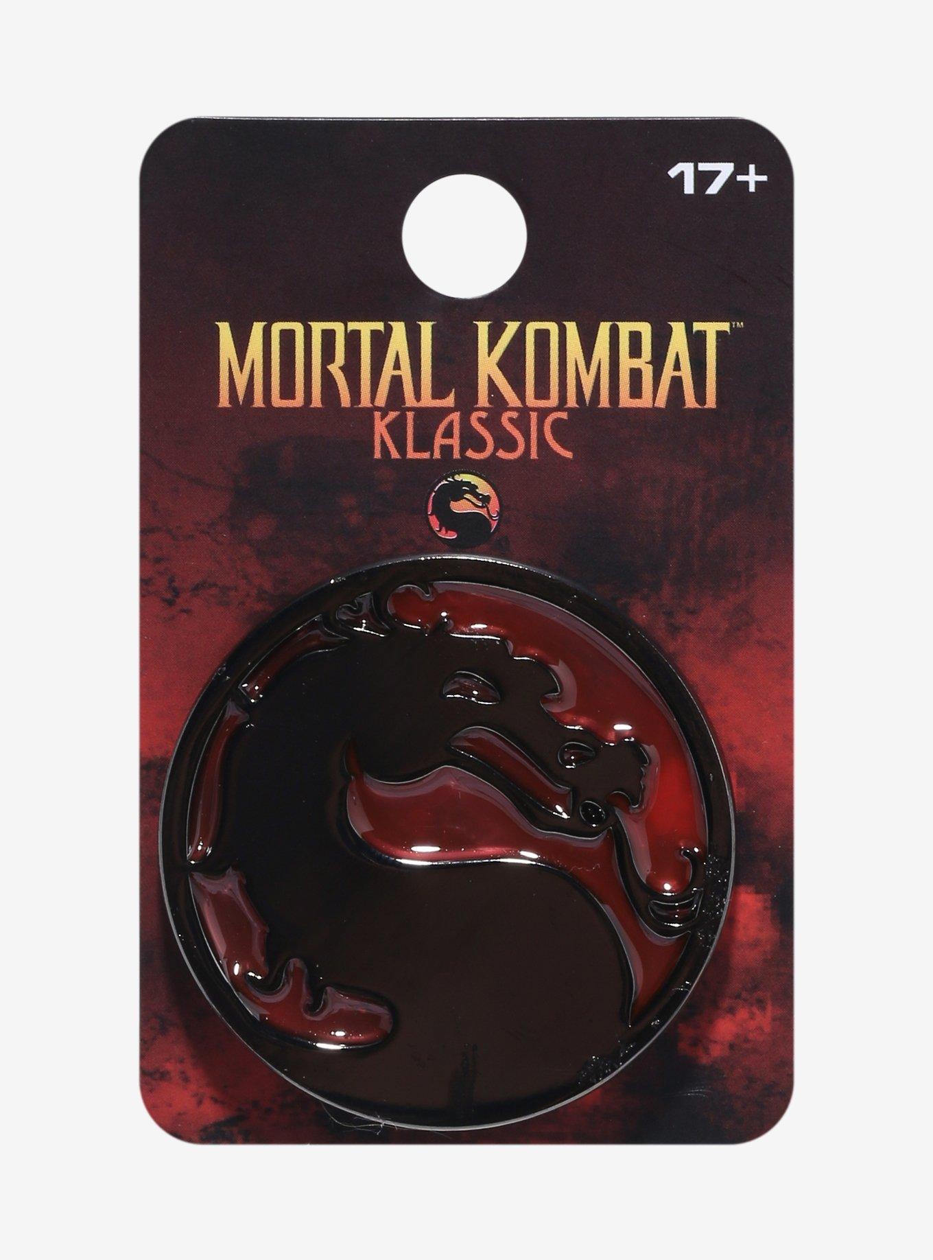 Mortal Kombat Logo Enamel Pin, , hi-res