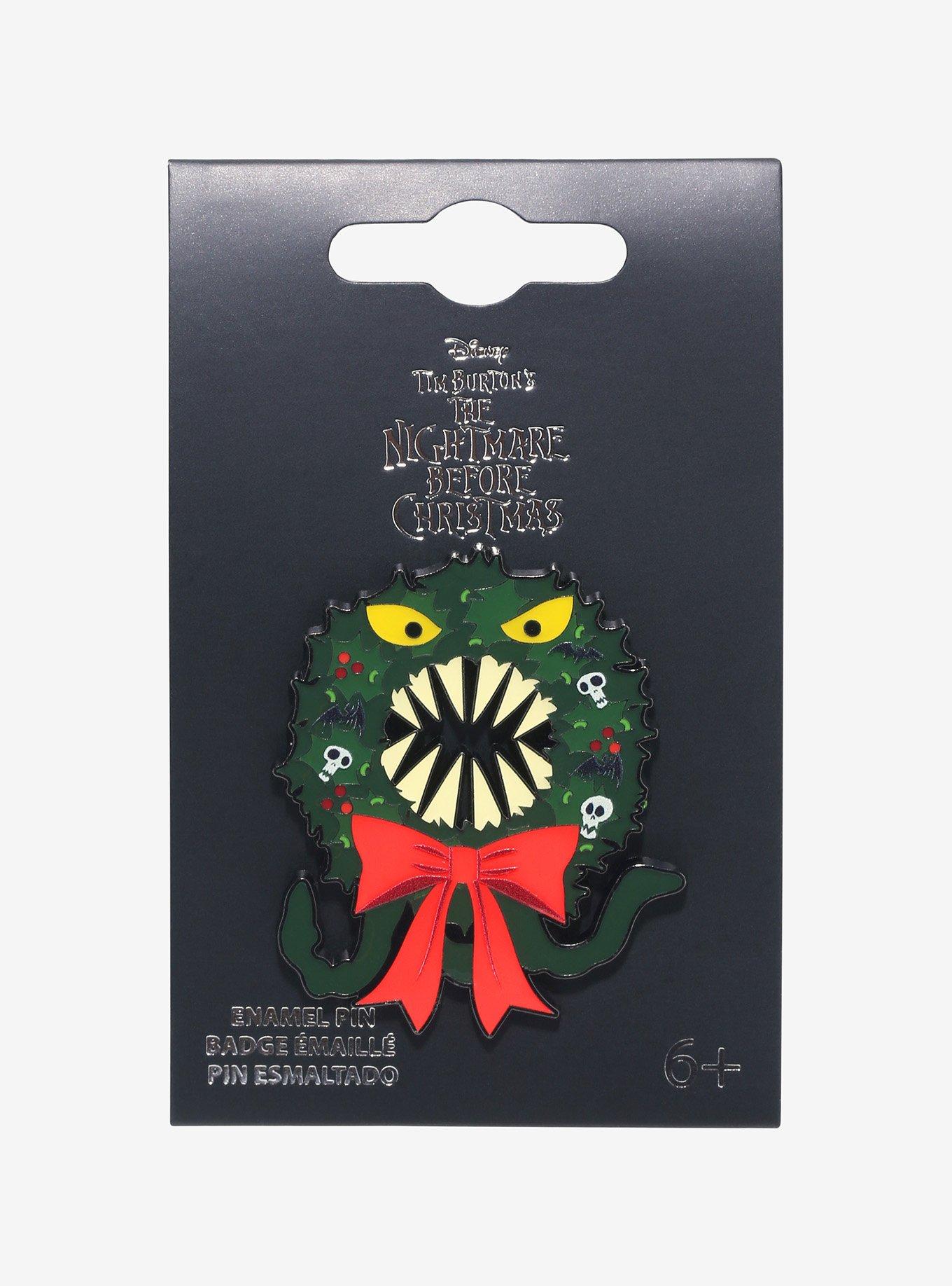The Nightmare Before Christmas Wreath Enamel Pin, , hi-res