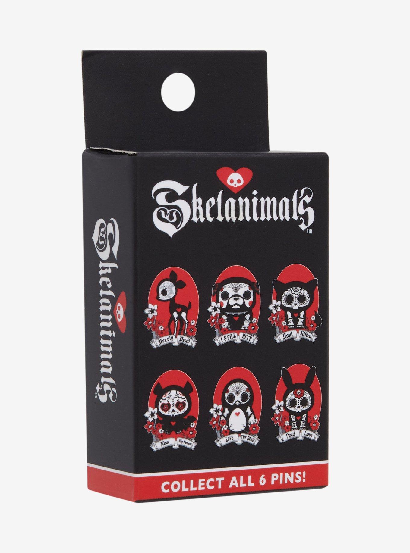 Skelanimals Day Of The Dead Portrait Blind Box Enamel Pin Hot Topic Exclusive, , hi-res