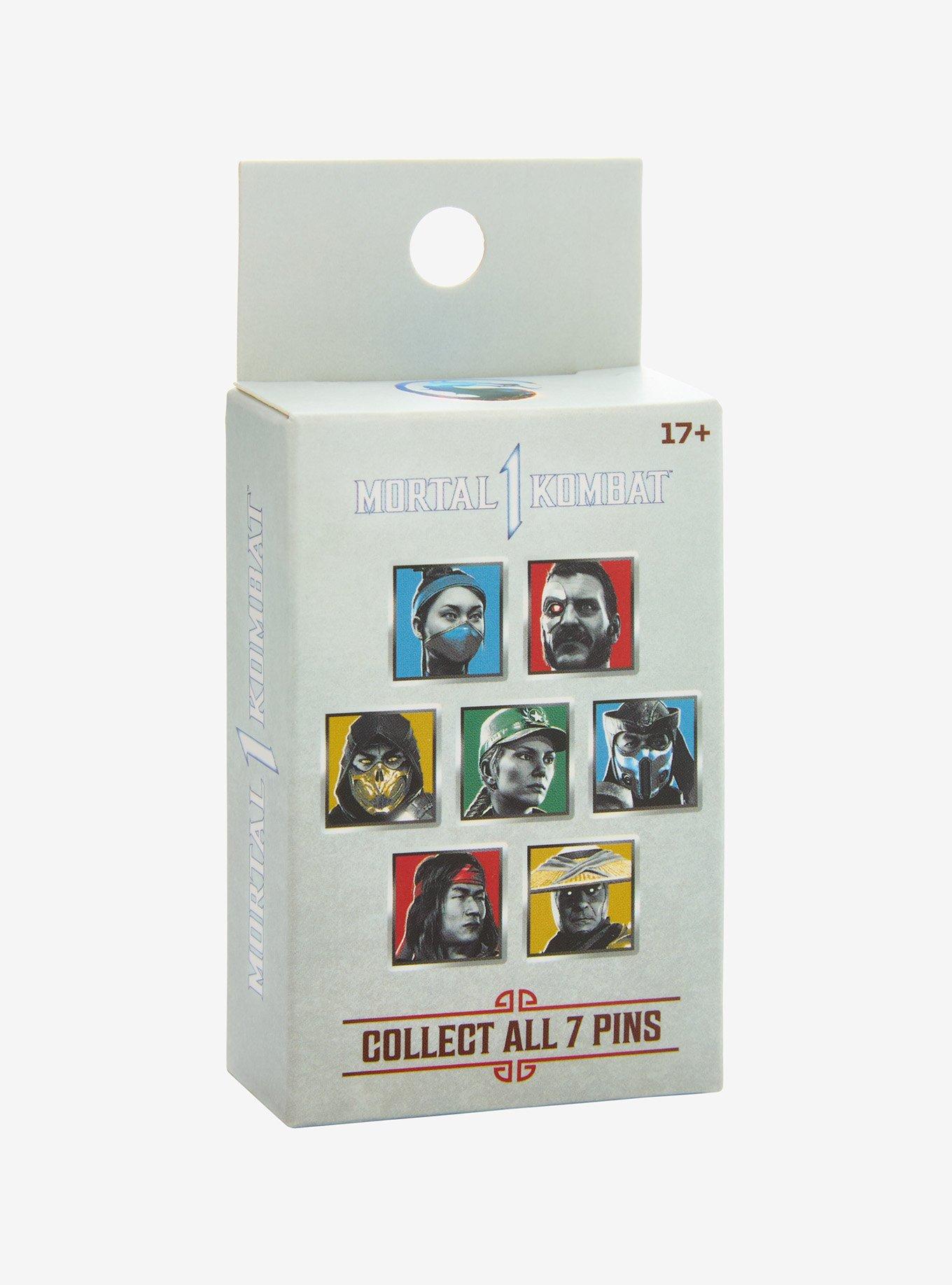 Mortal Combat Character Portrait Blind Box Enamel Pin Hot Topic Exclusive, , hi-res